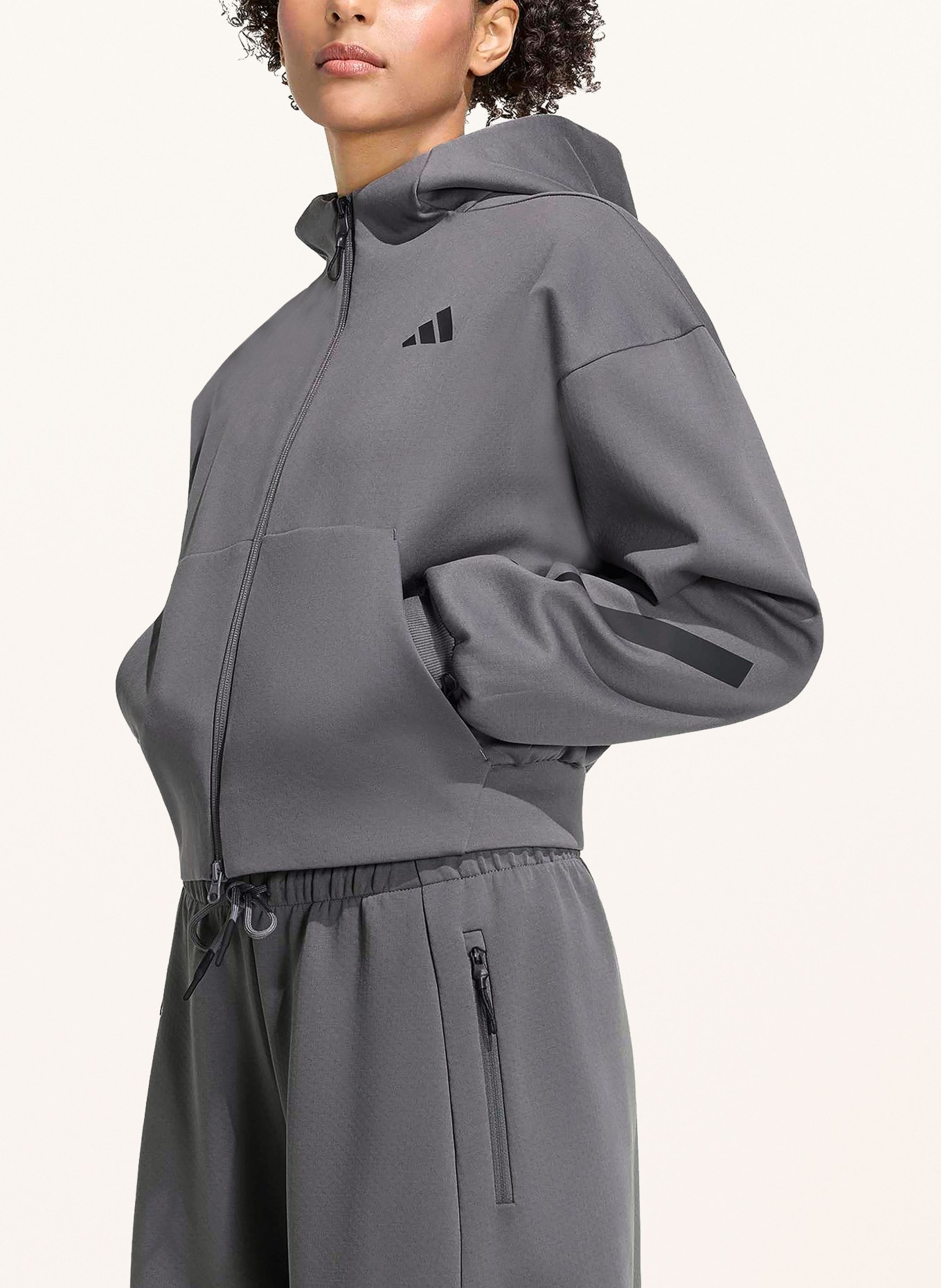 adidas Sweatvest Z.N.E.: DONKERGRIJS