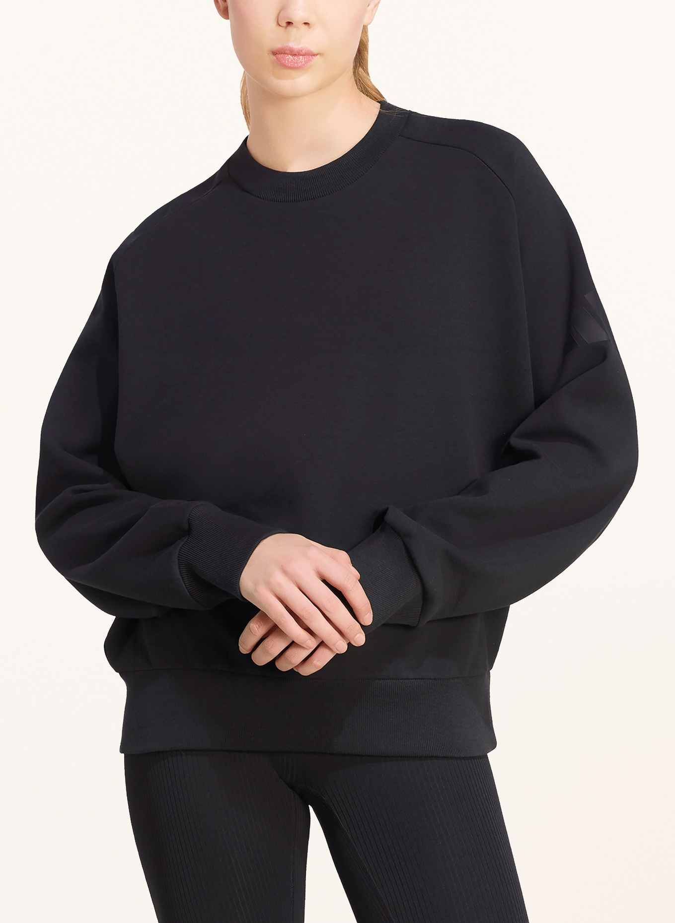 adidas SOFT LUX Sweatshirt: BLACK