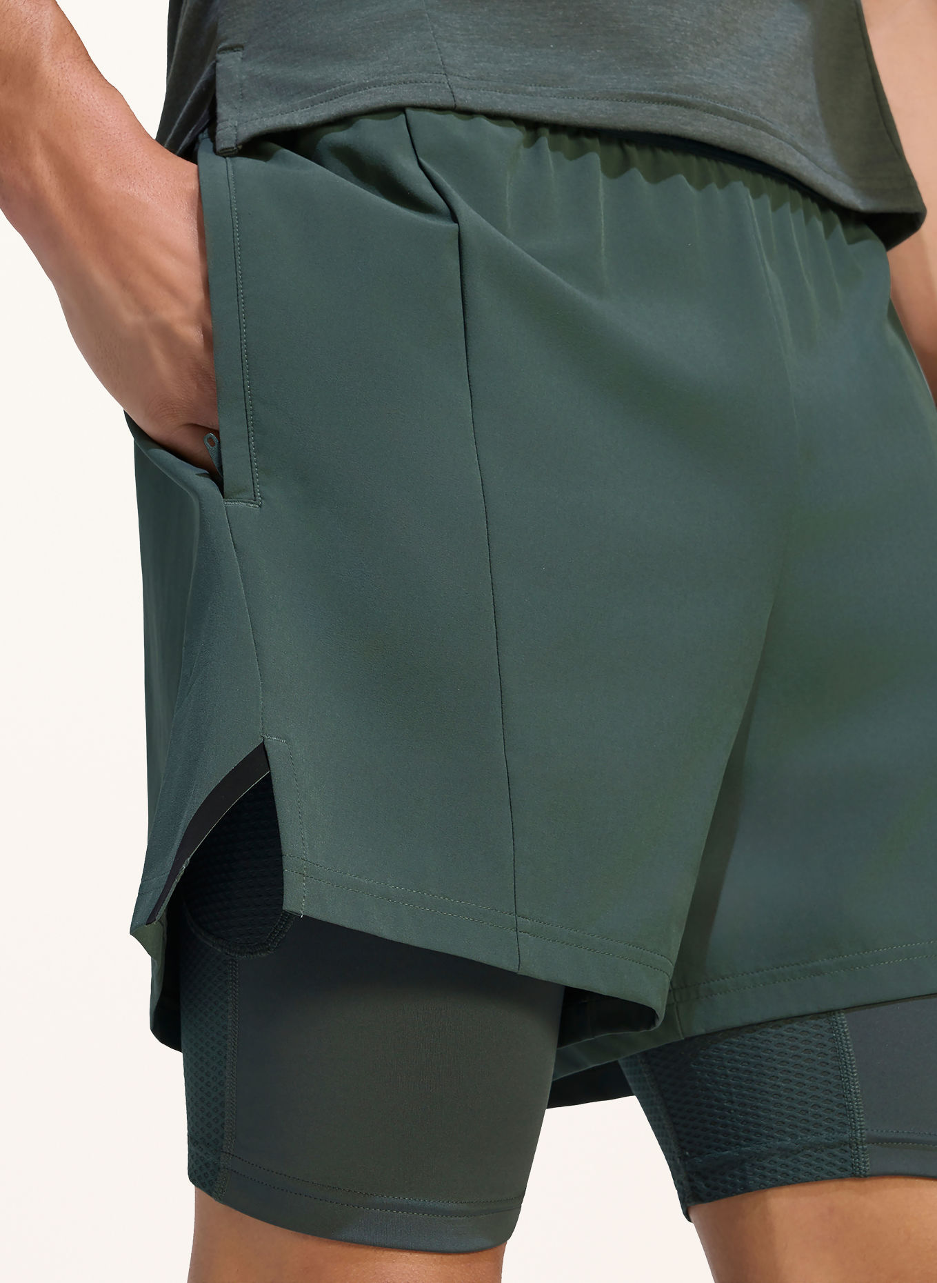 adidas 2-in-1 running shorts D4T: TEAL