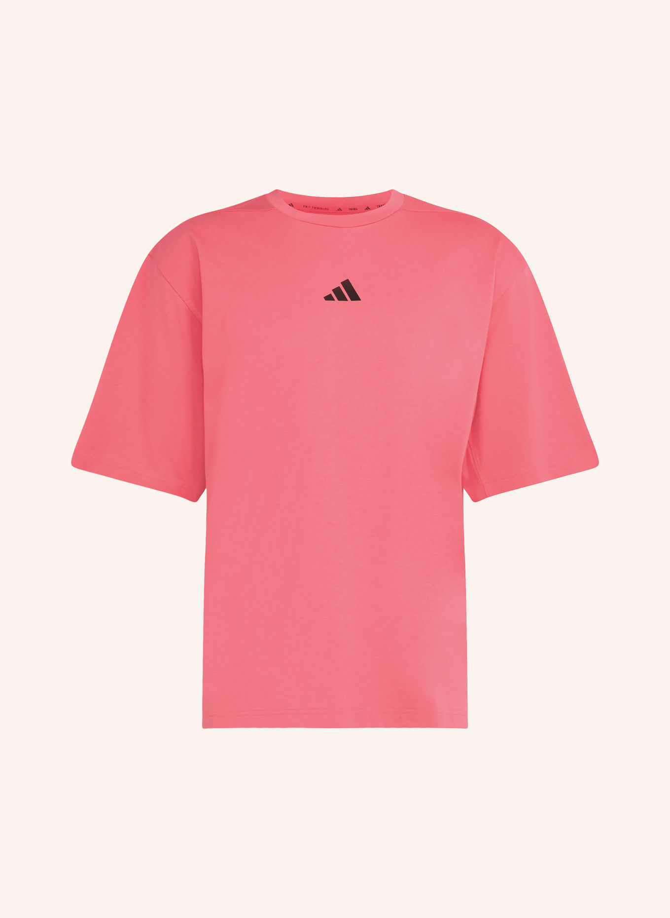 adidas Funktionsshirt OVERSIZE: HELLROT / SCHWARZ
