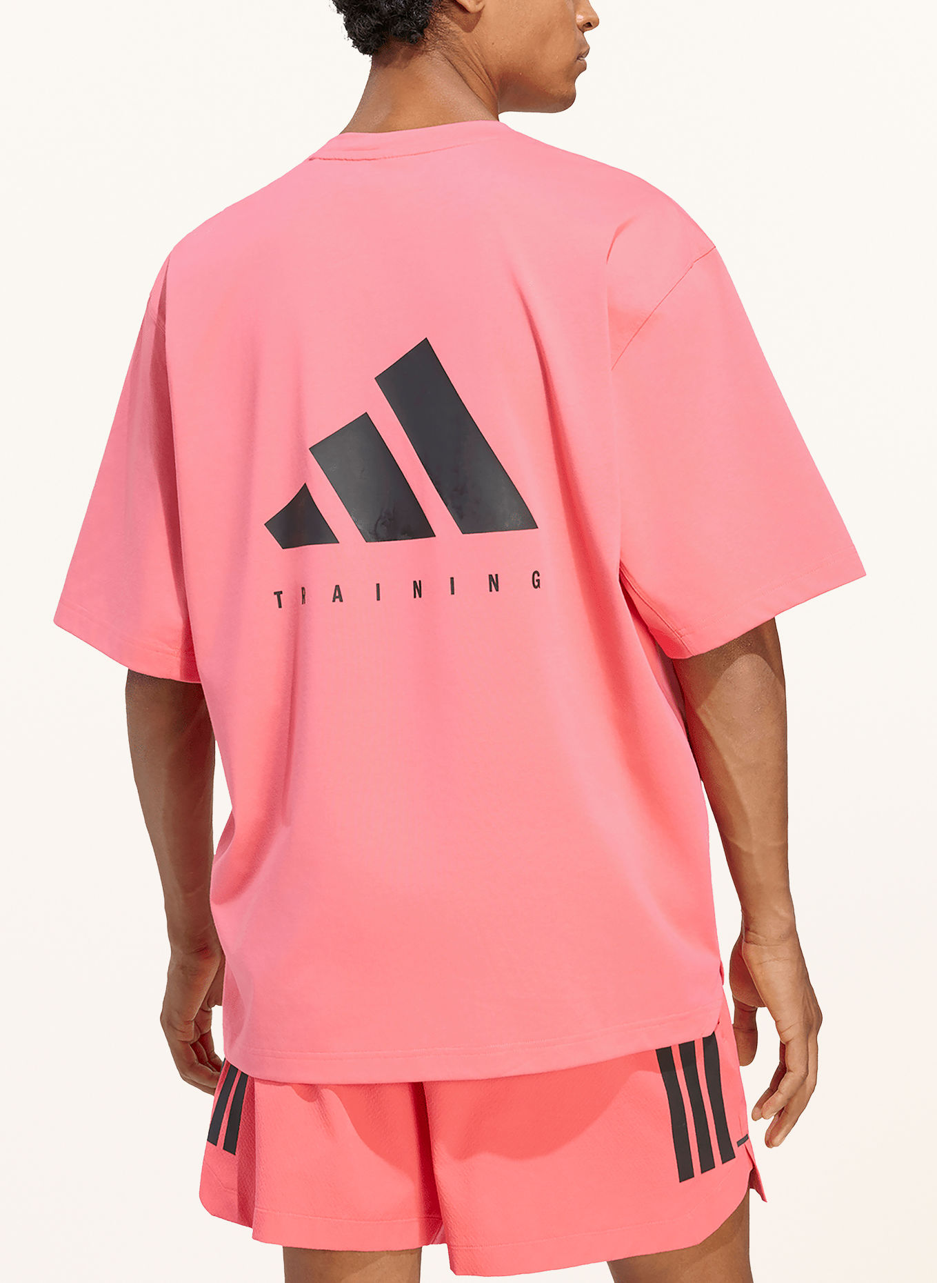 adidas Funktionsshirt OVERSIZE: HELLROT / SCHWARZ
