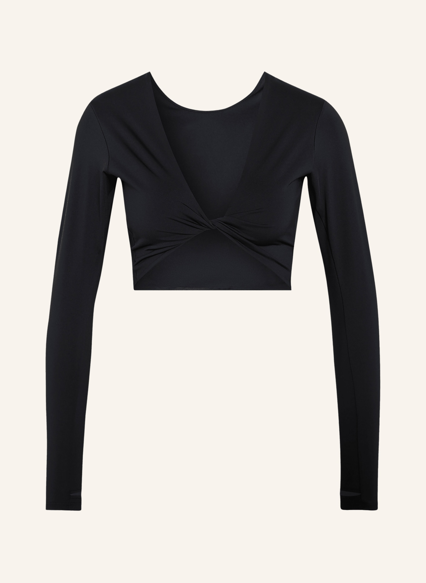 adidas Tricou cu mâneci lungi POWER TWIST: NEGRU