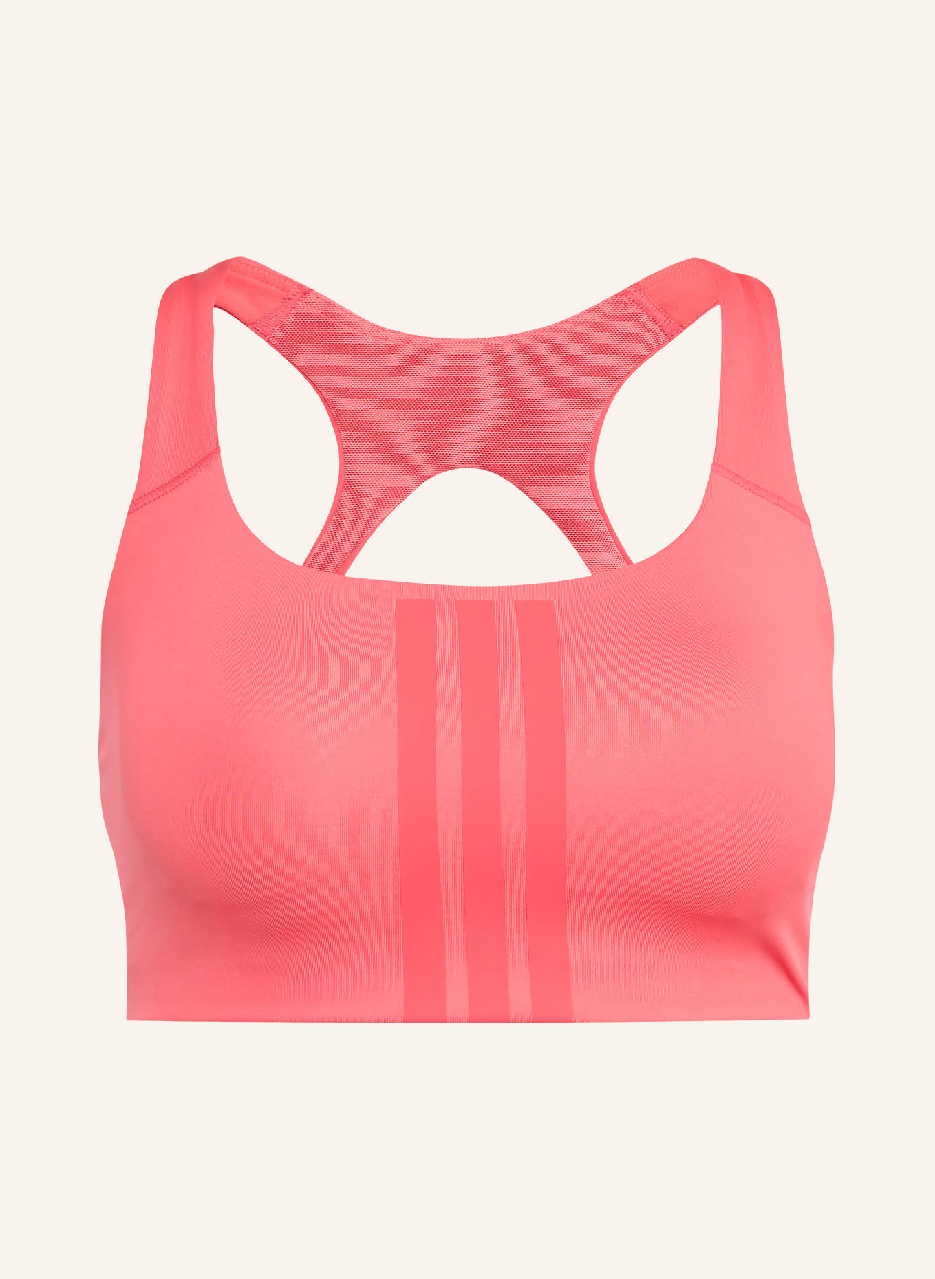 adidas Sport-BH OPTIME WORKOUT 3-STREIFEN mit Cut-out: HELLROT / PINK
