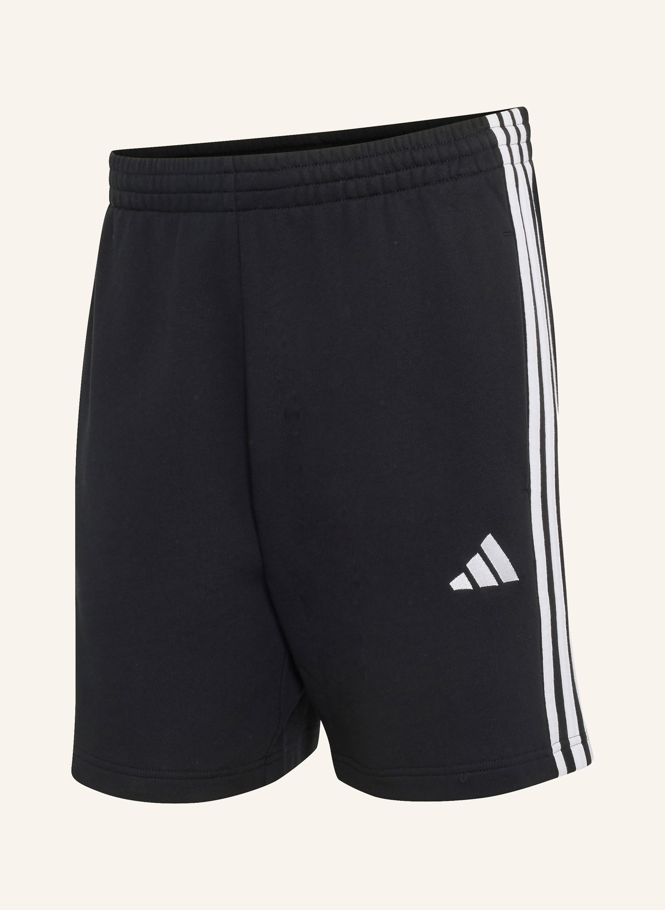 adidas 3S Sweat shorts: BLACK / WHITE