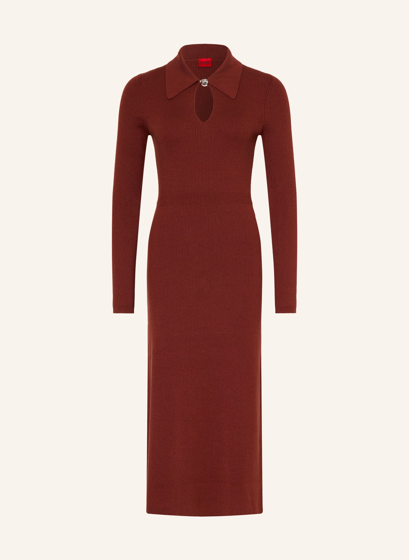 HUGO Knit Dress SDROPY: BROWN