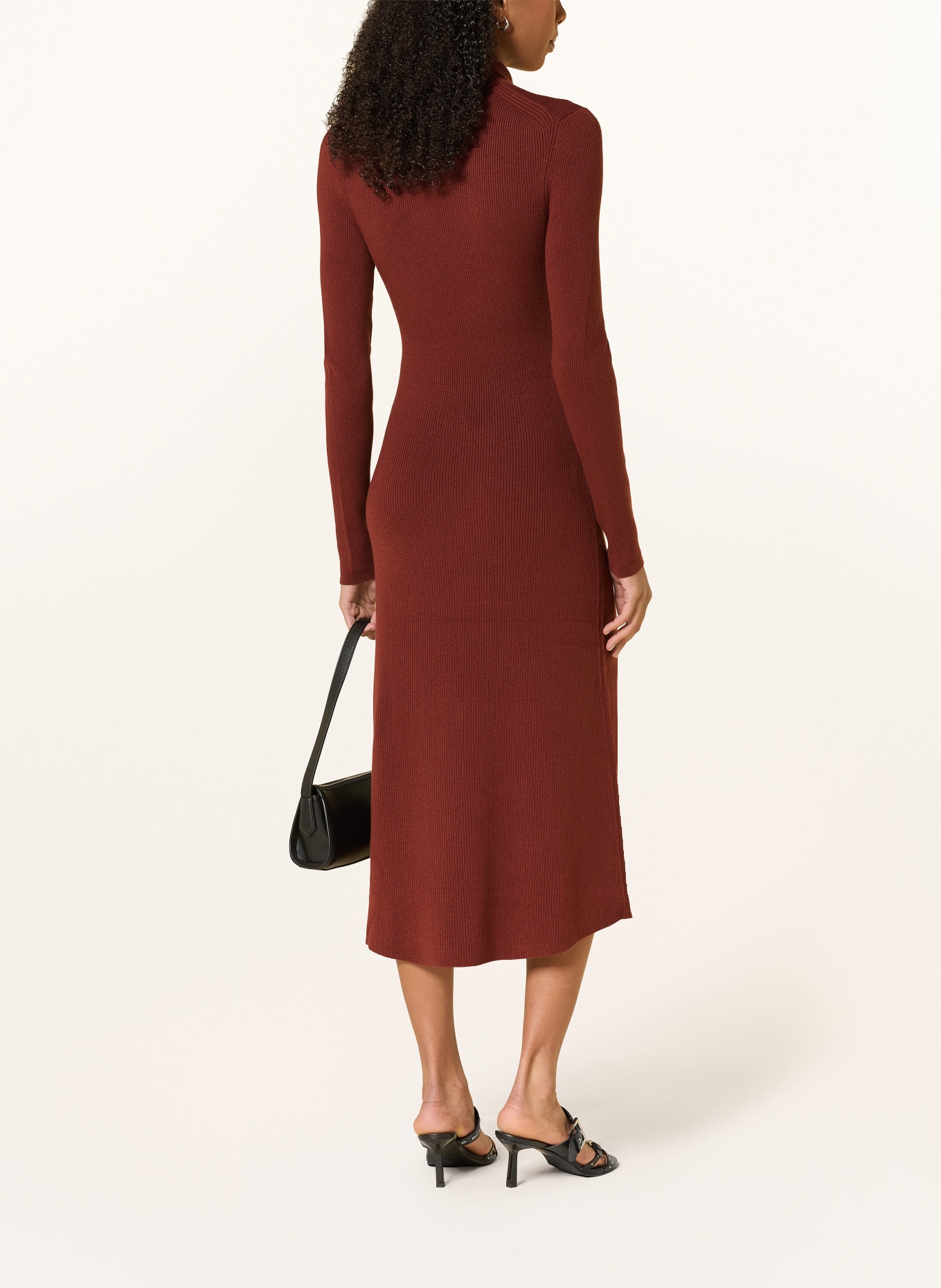 HUGO Knit Dress SDROPY: BROWN