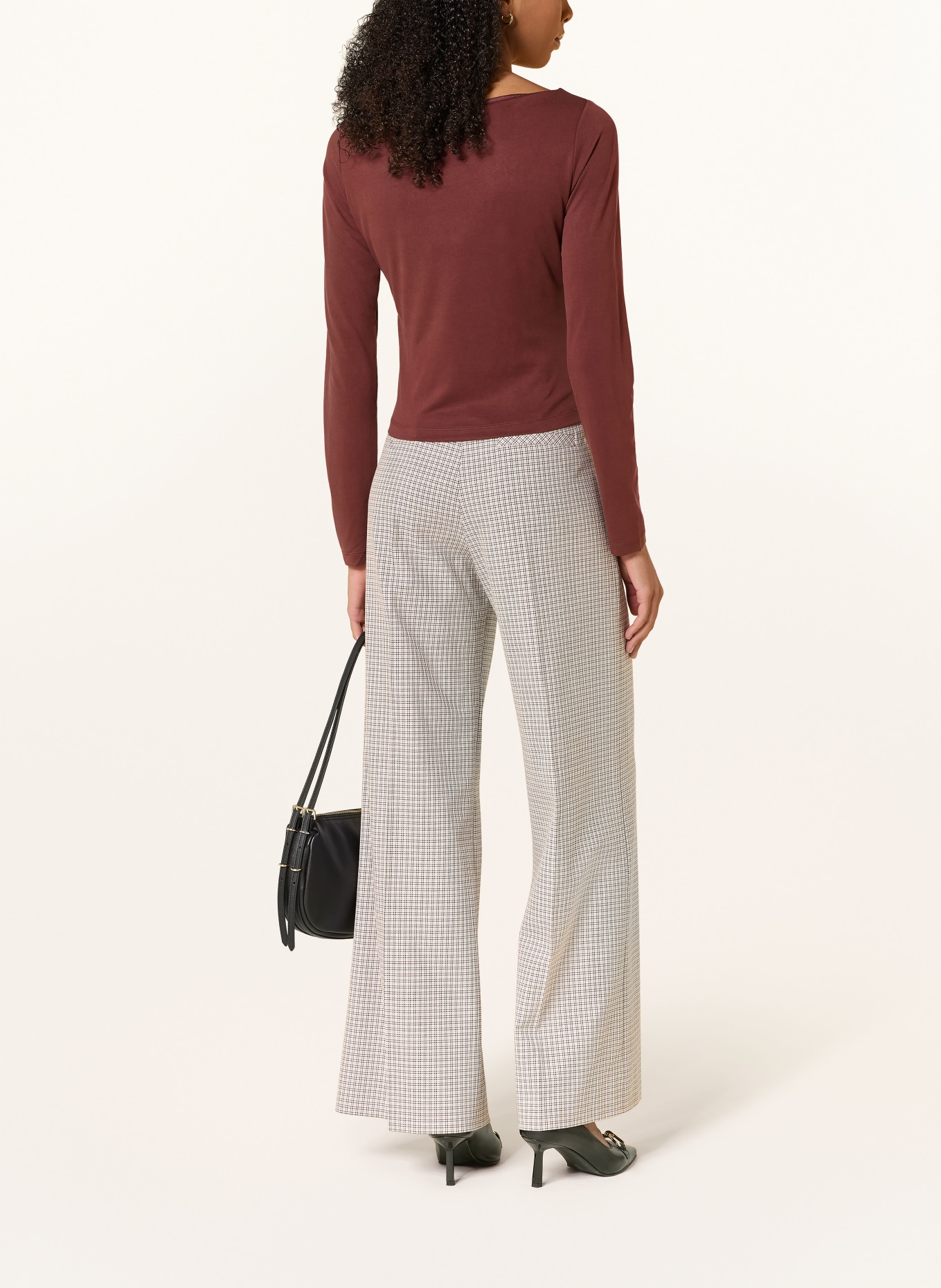 HUGO Longsleeve DAENI: BRAUN