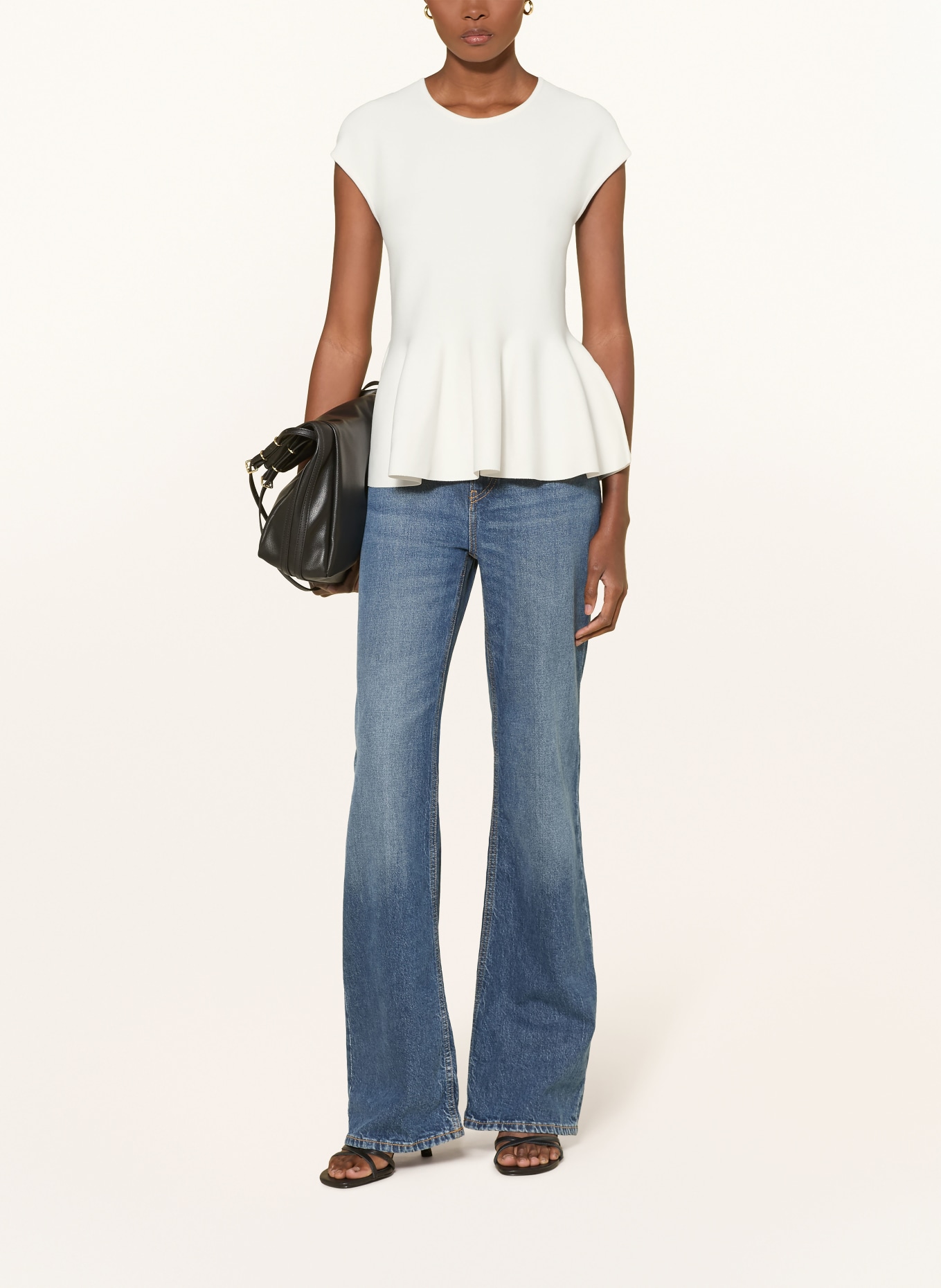 HUGO SIEFATA Blouse Top: WHITE