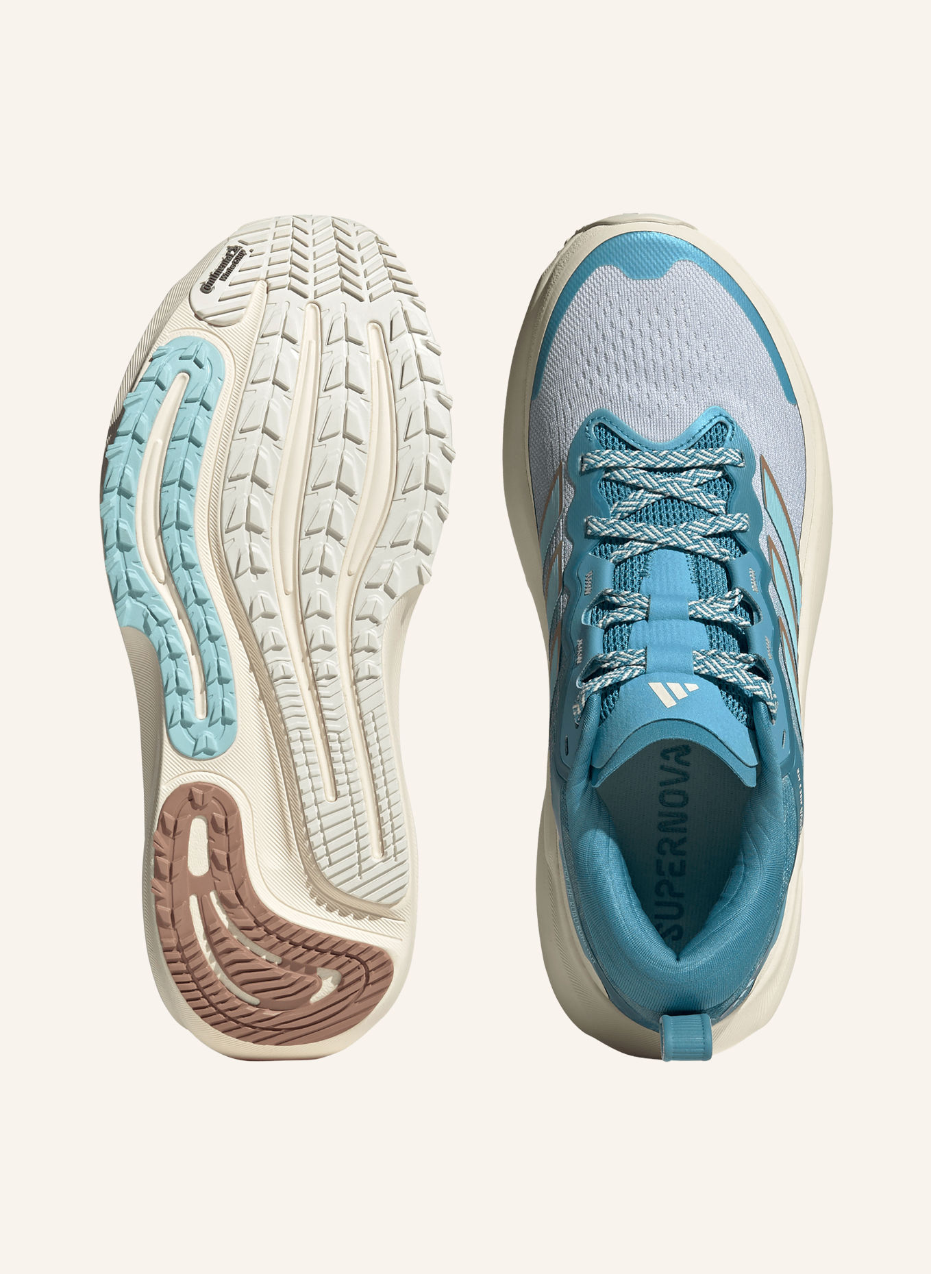 adidas SUPERNOVA RISE 3 ATR Running Shoes: LIGHT BLUE / WHITE