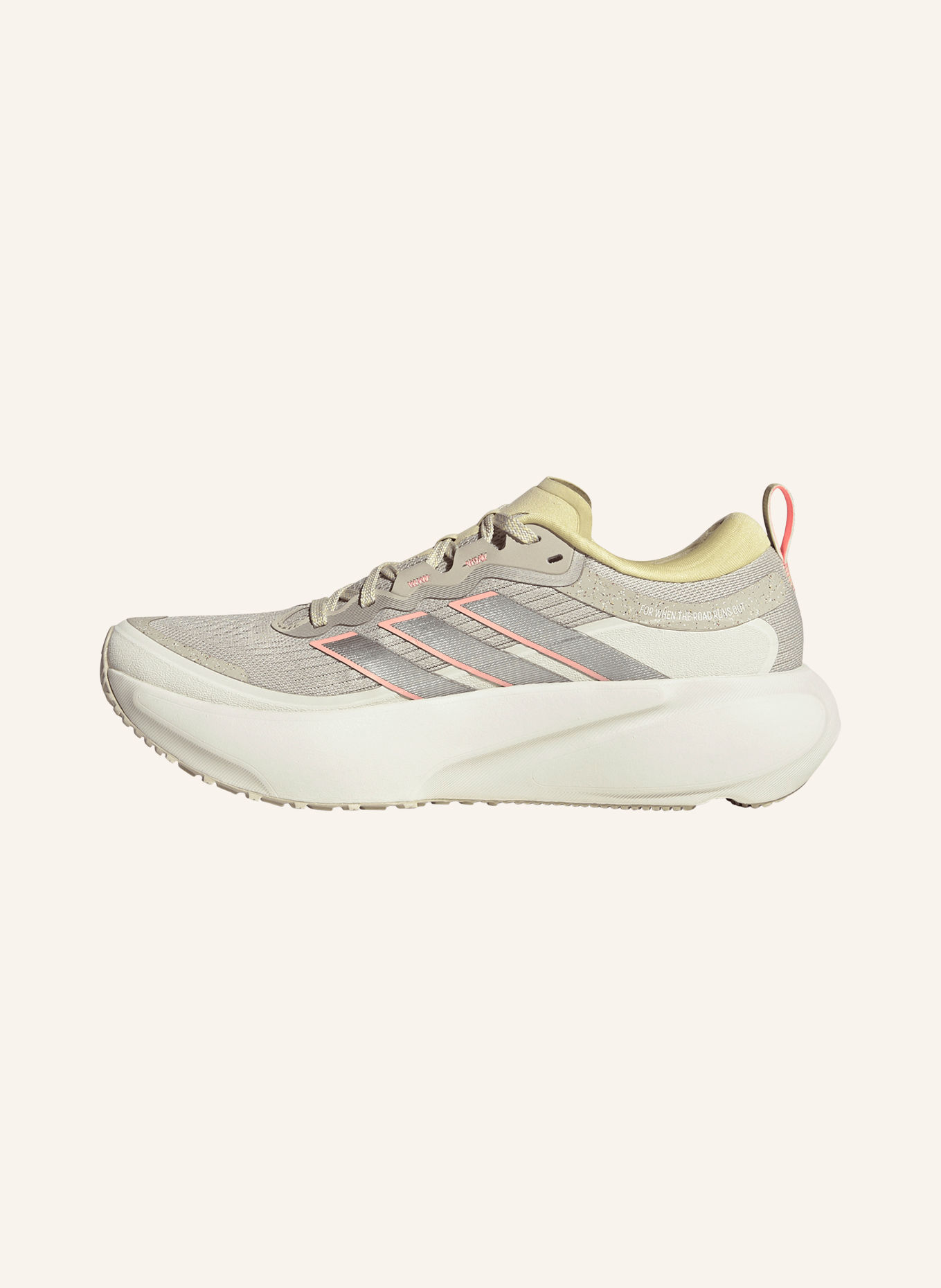 adidas Laufschuhe SUPERNOVA RISE 3 ATR: HELLGRAU / SILBER / LACHS