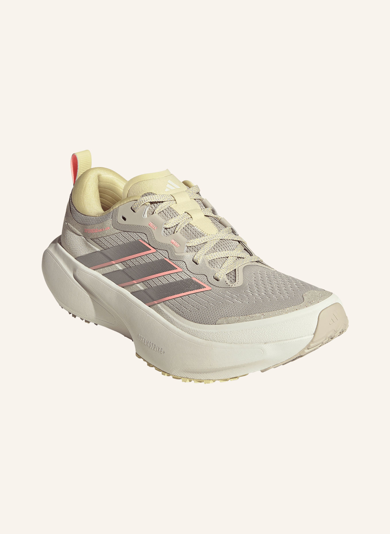 adidas Laufschuhe SUPERNOVA RISE 3 ATR: HELLGRAU / SILBER / LACHS
