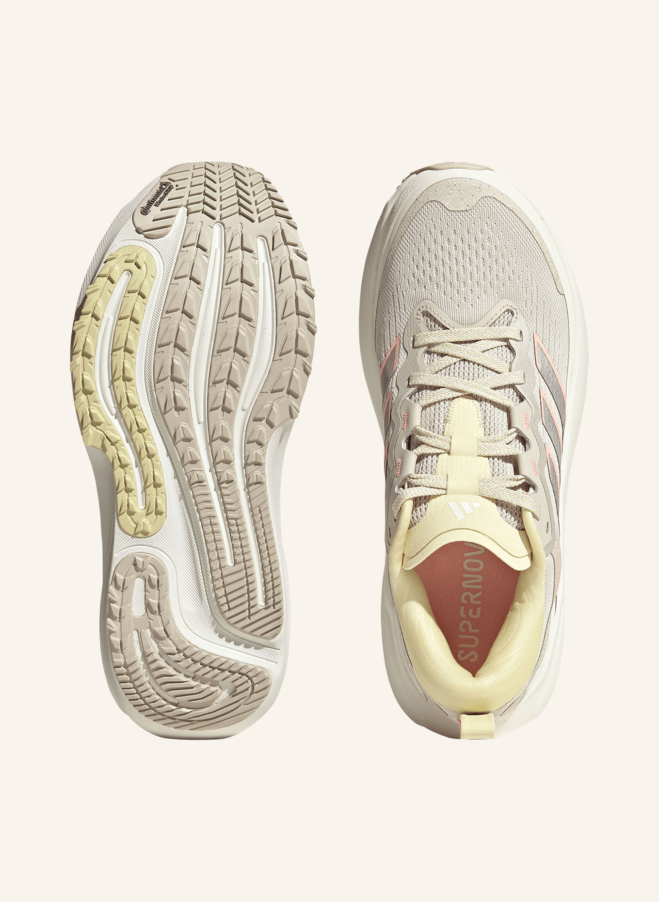 adidas Laufschuhe SUPERNOVA RISE 3 ATR: HELLGRAU / SILBER / LACHS
