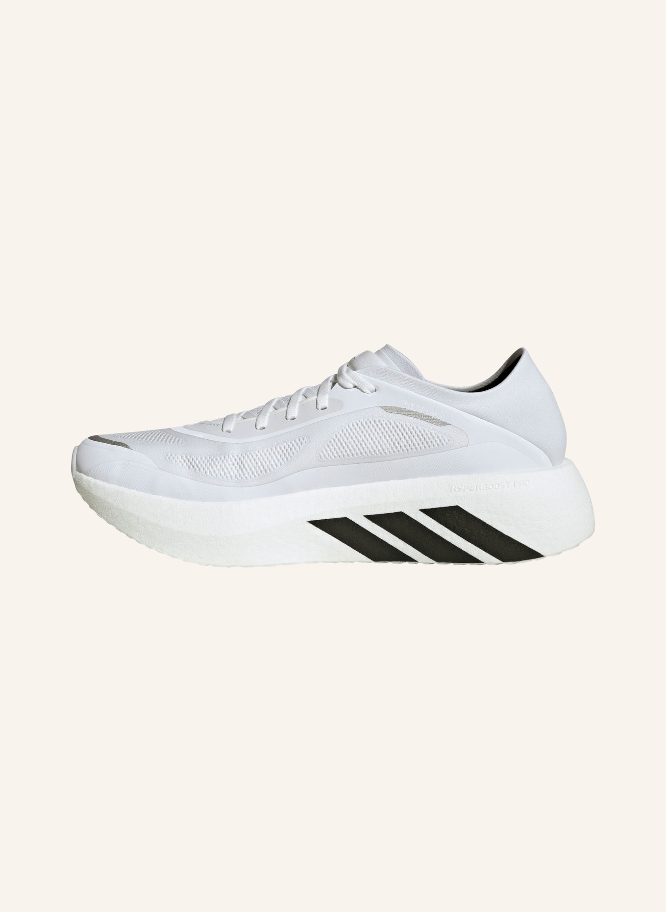adidas HYPERBOOST RUN Running Shoes: WHITE / BLACK