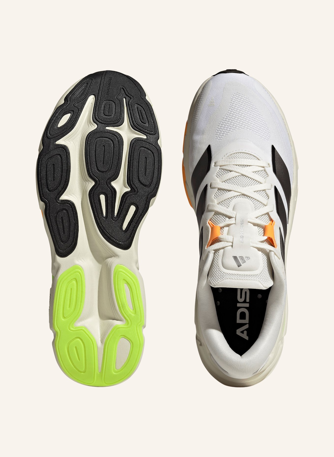 adidas ADISTAR 5 Running Shoes: WHITE / ORANGE / BLACK