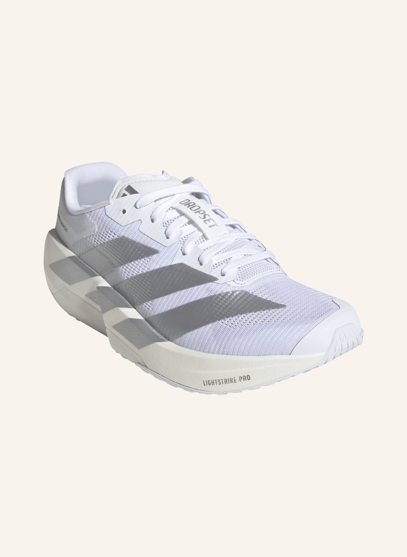 adidas ADIZERO DROPSET PRO TRAINER Training Shoes: WHITE / SILVER