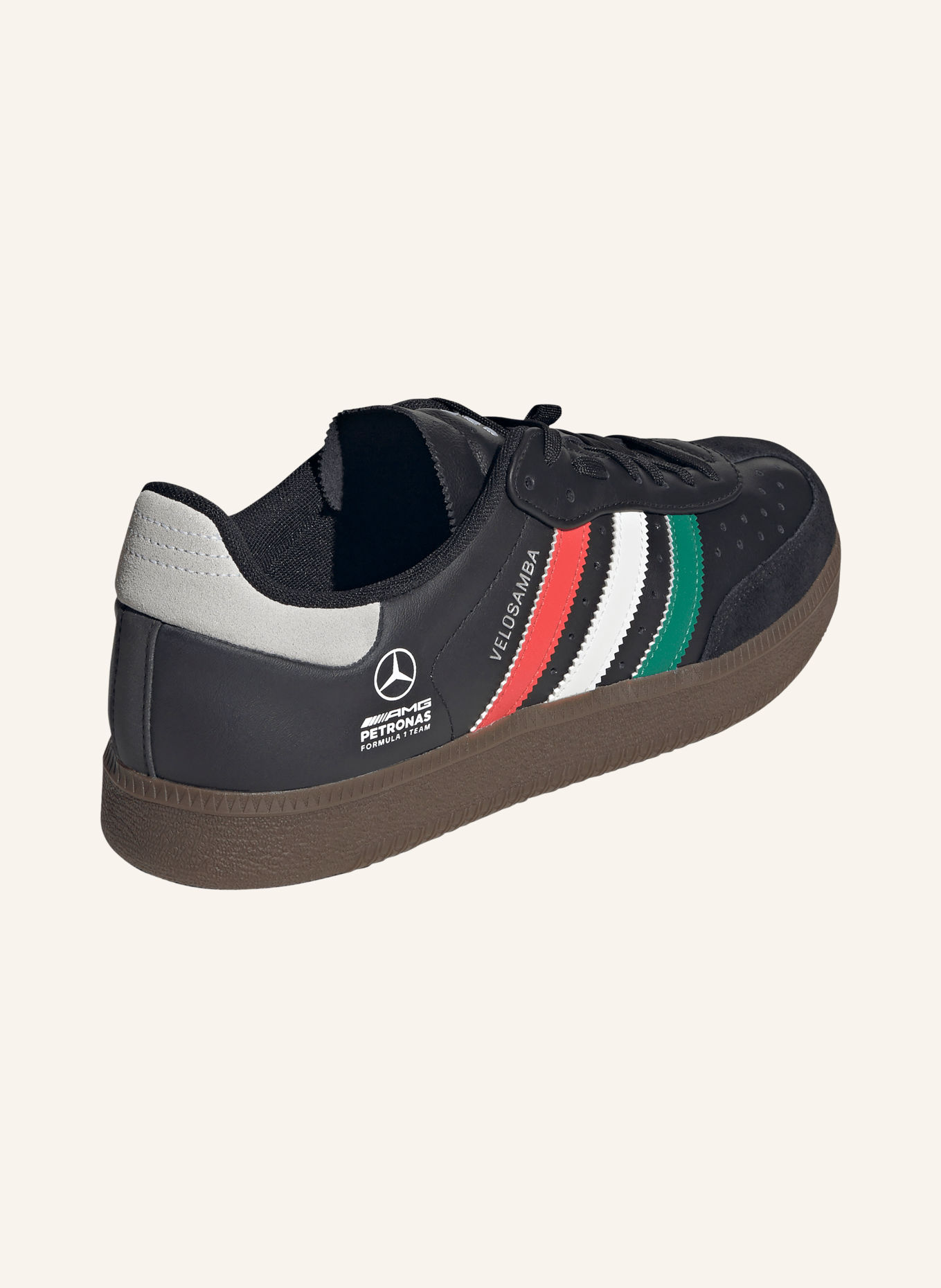 adidas Sneakersy VELOSAMBA LEA MERCEDES – AMG PETRONAS FORMULA ONE TEAM: ČERNÁ / BÍLÁ