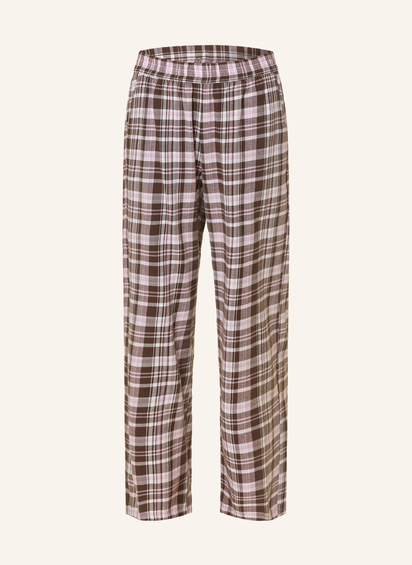 darling harbour Pyjamabroek van flanel: BROWN