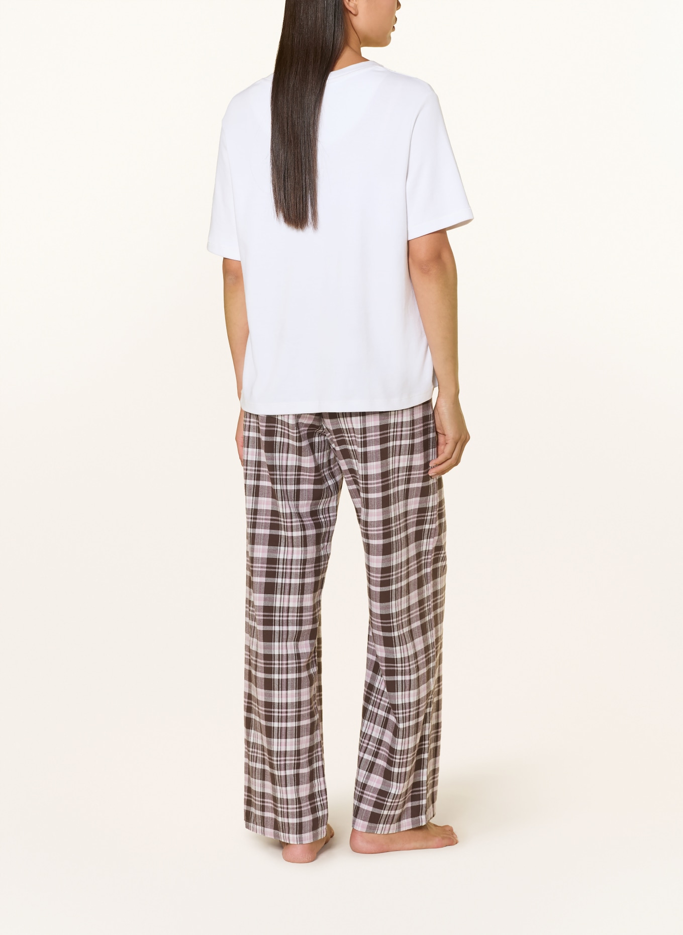 darling harbour Pyjamabroek van flanel: BROWN