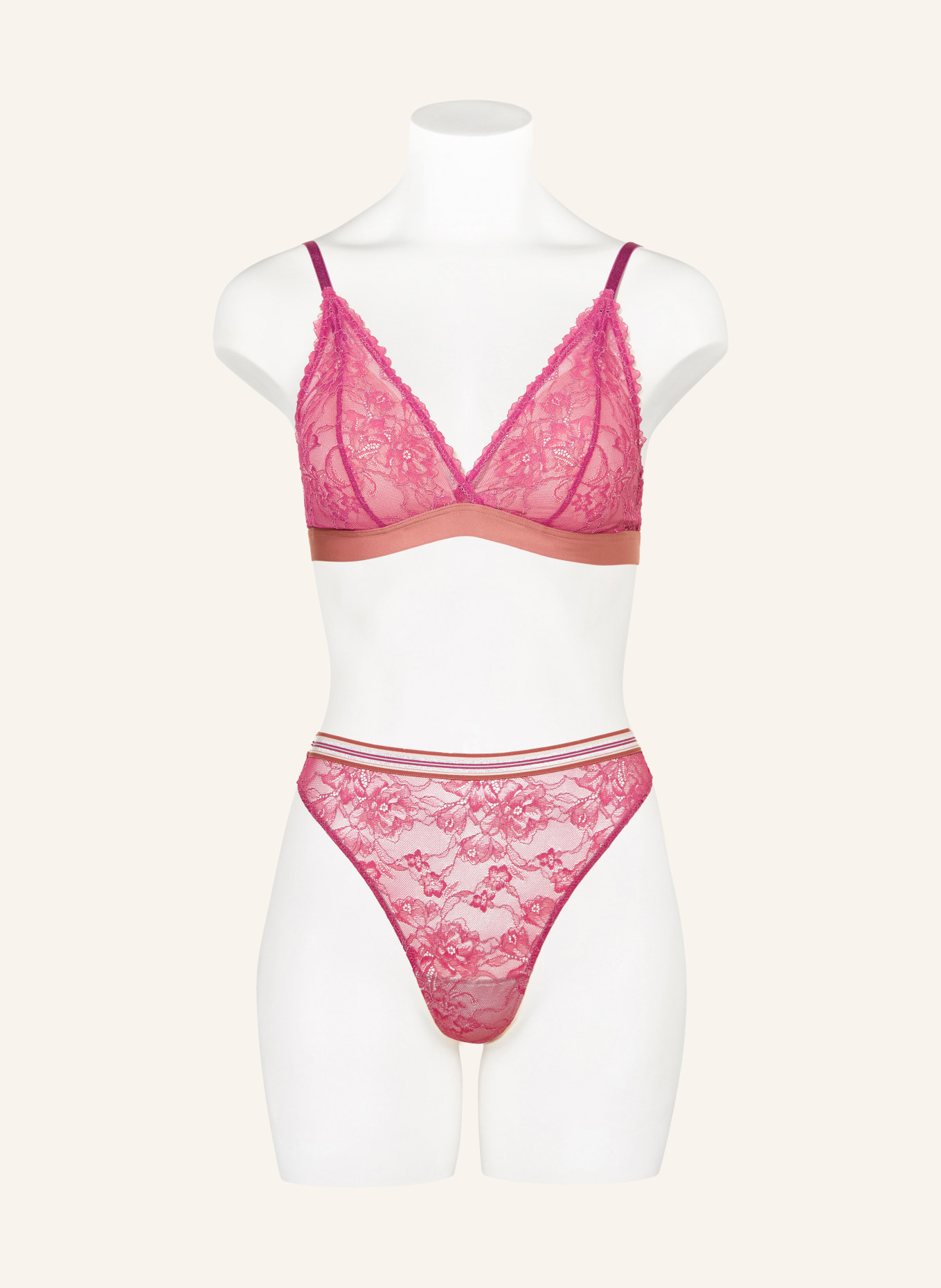 mey Soutien-gorge triangle série POETRY STYLE: VIEUX ROSE / FUCHSIA