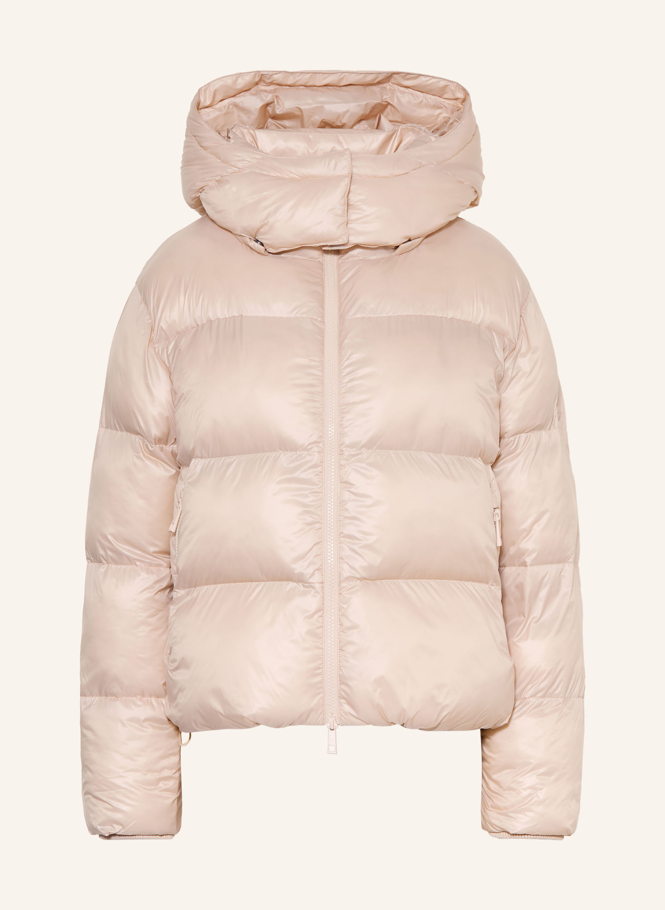 darling harbour Quilted jacket with removable hood: SAND