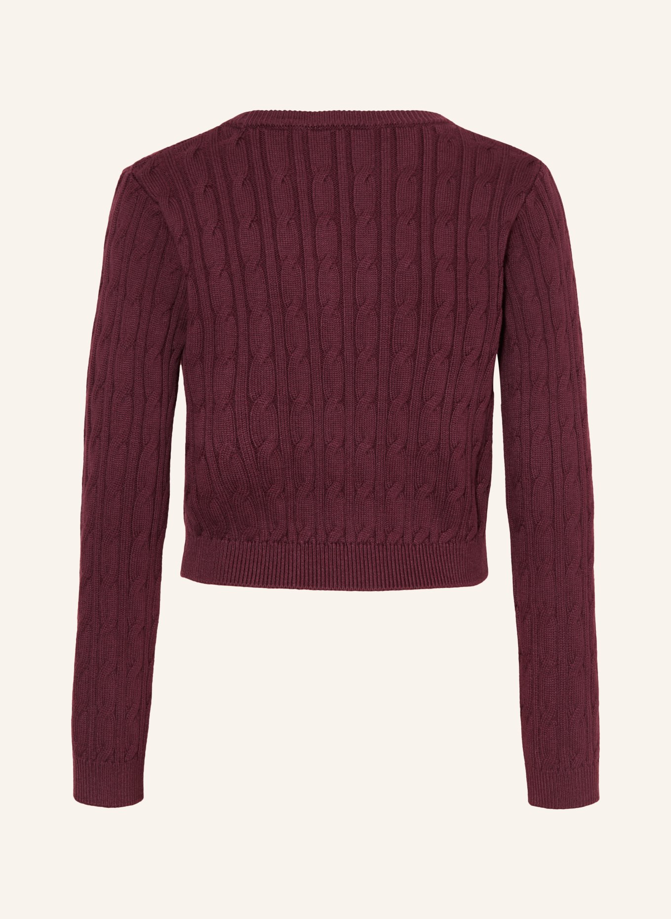 GUESS Trui: DONKERROOD / ROZE / WIT