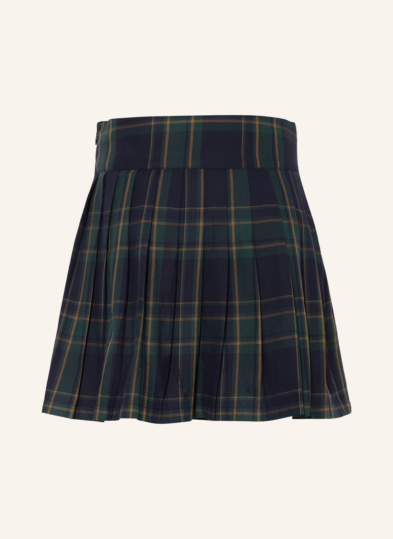 GUESS Jupe plissée: GROEN / CHAMEAU / BLEU FONCÉ