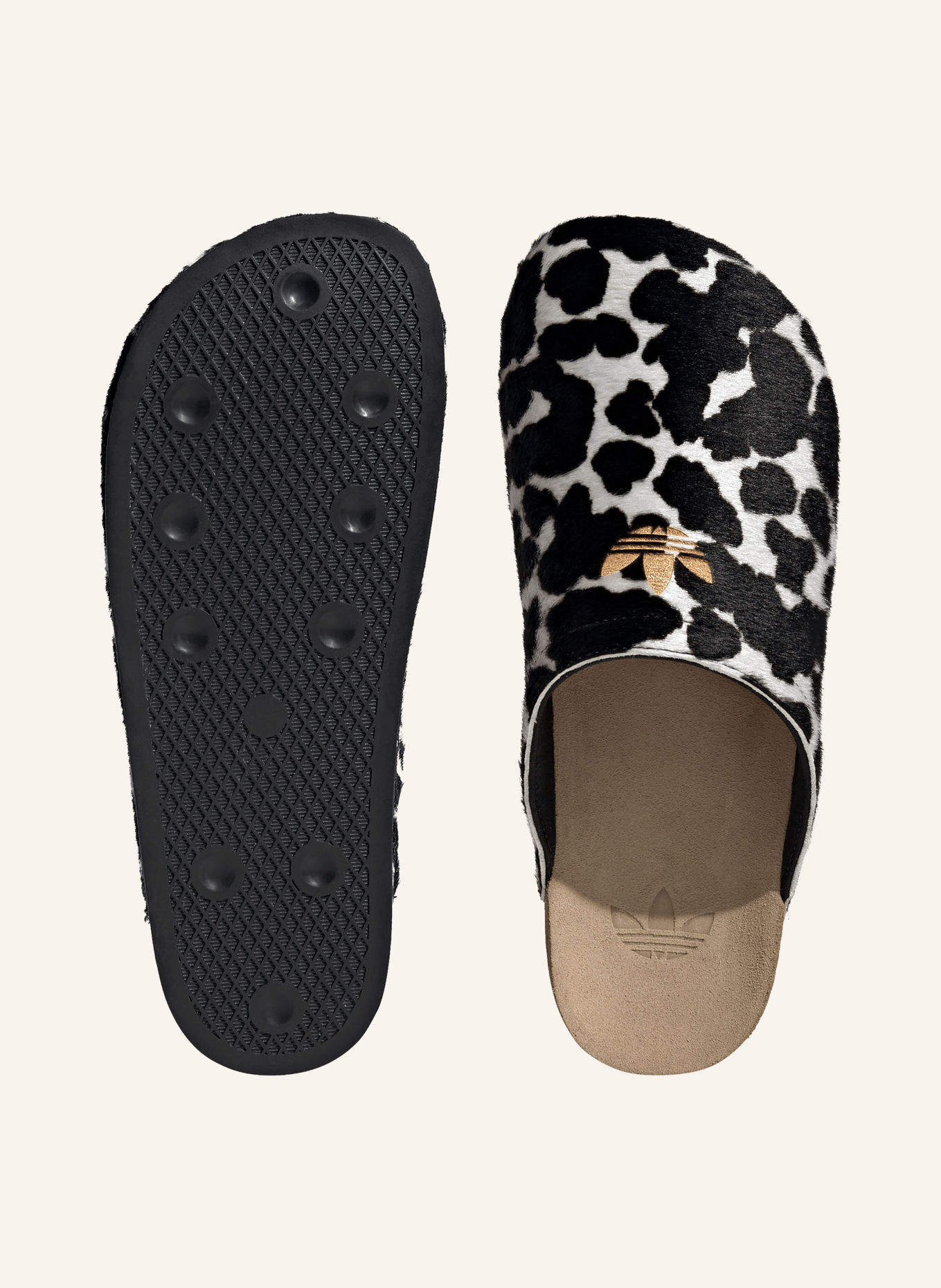 adidas Originals Pantoletten ADIMULE: SCHWARZ / WEISS