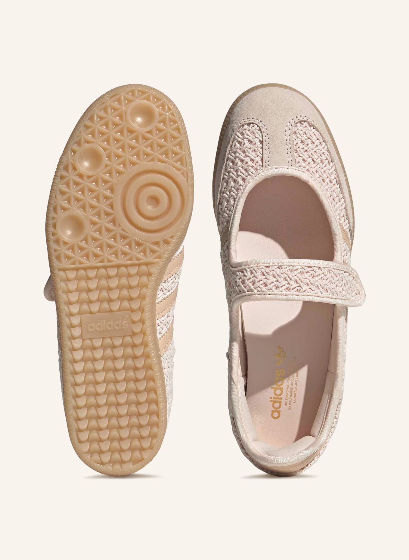 adidas Originals SAMBA JANE Mary-Jane ballerinas: LIGHT PINK / BEIGE