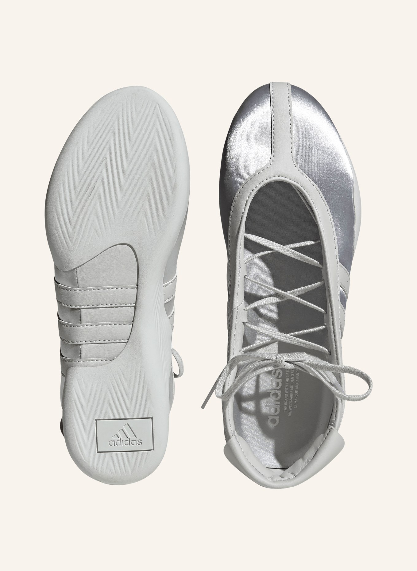 adidas Originals Ballerinaskor TAEKWONDO MEI: SILVER / LJUSGRÅ