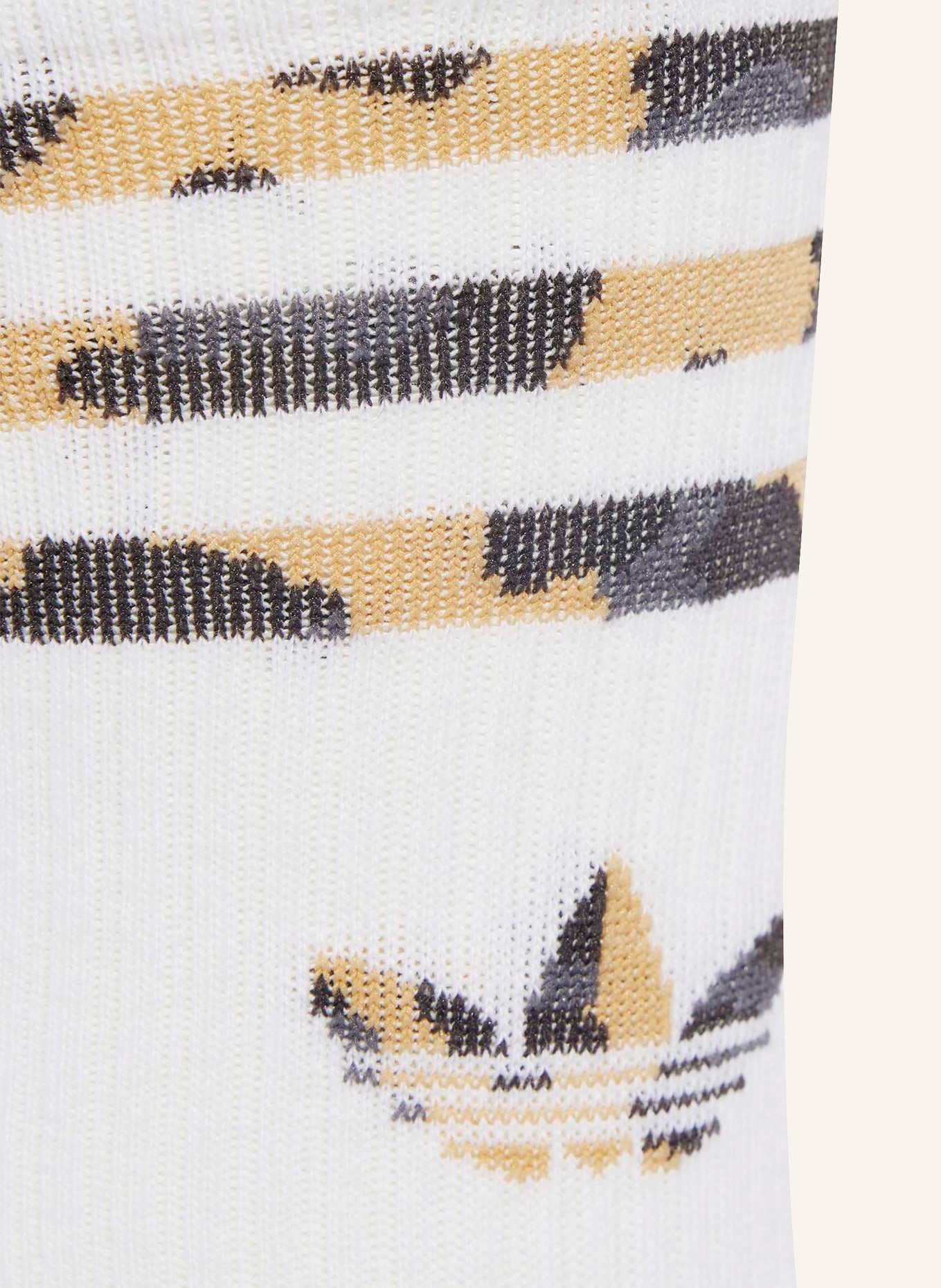 adidas Originals Set van 2 sokken LEO CREW: LICHTBRUIN / WIT / ZWART
