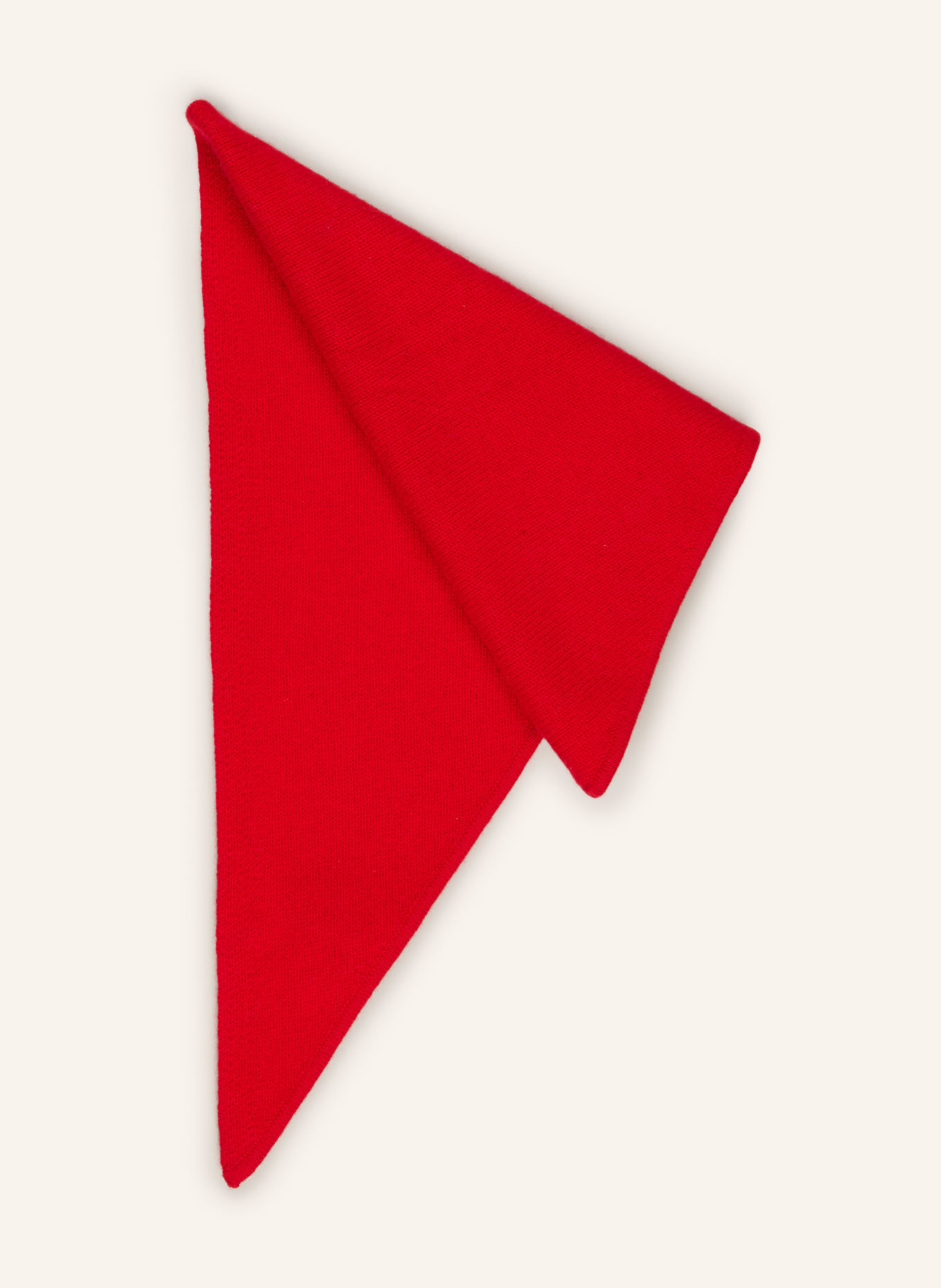darling harbour Triangular scarf with cashmere: RED