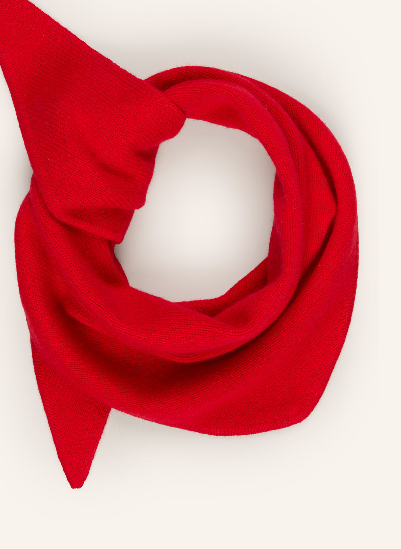 darling harbour Triangular scarf with cashmere: RED