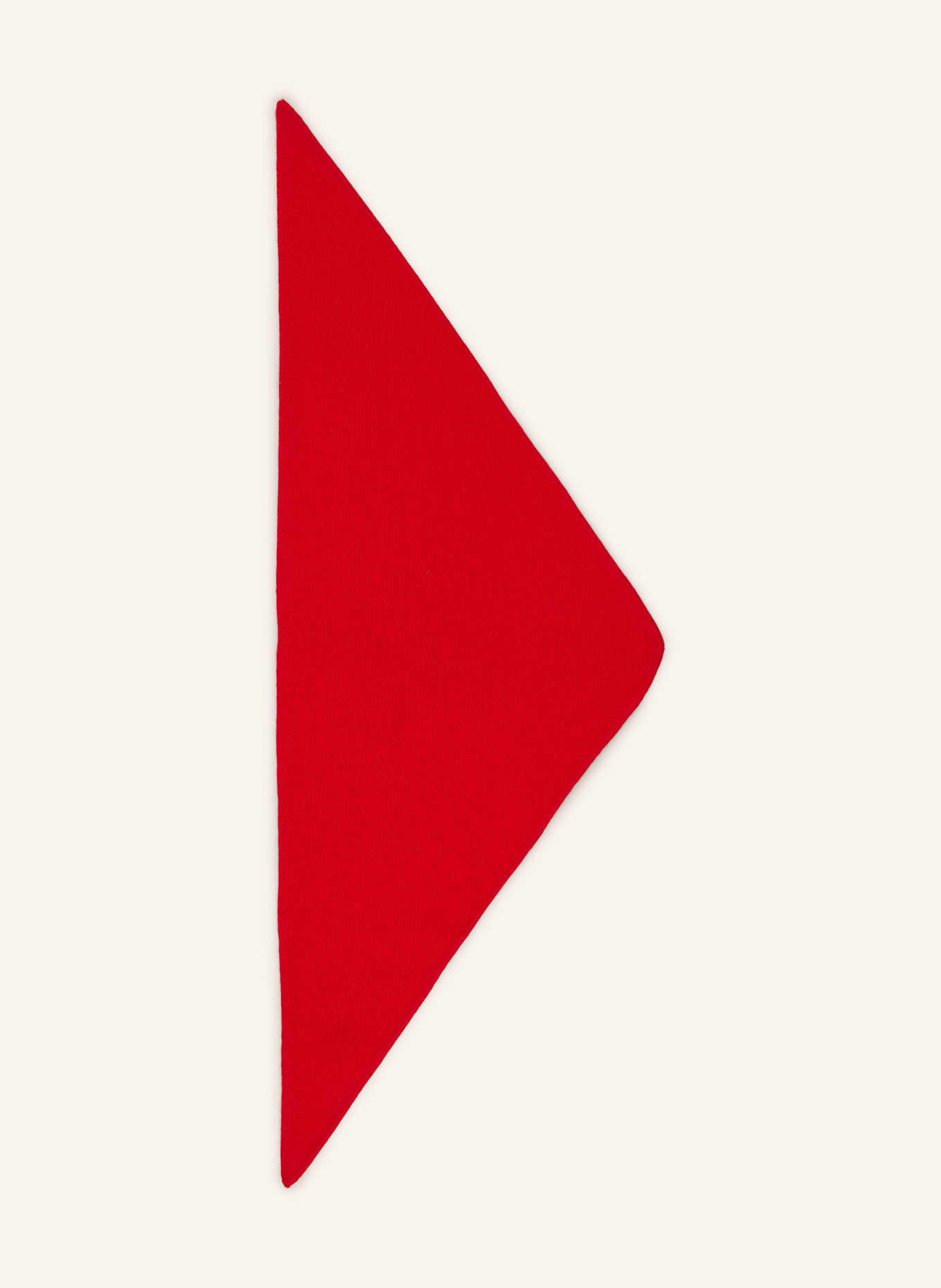 darling harbour Triangular scarf with cashmere: RED