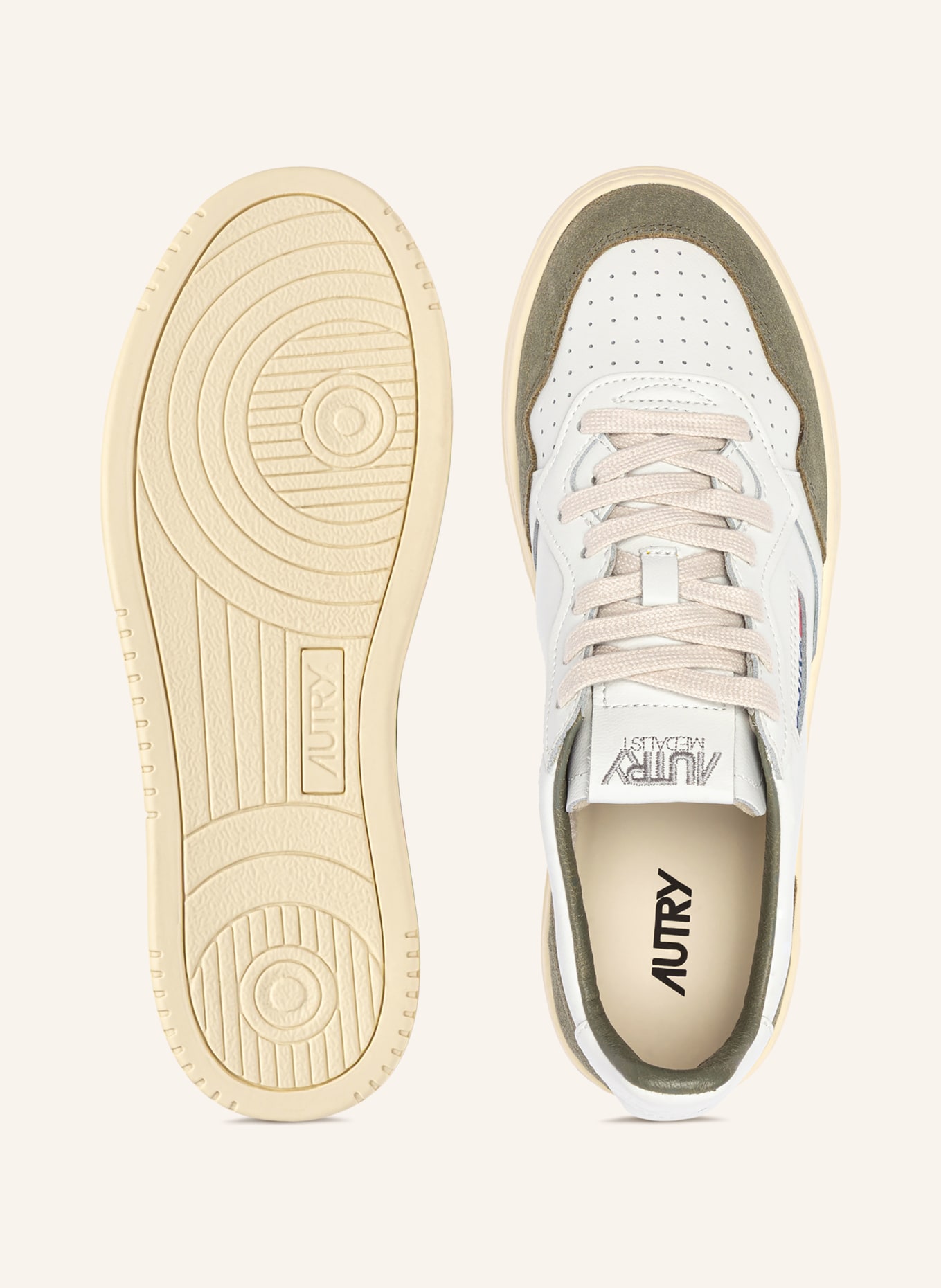 AUTRY Baskets MEDALIST LOW FT: BLANC / GROEN