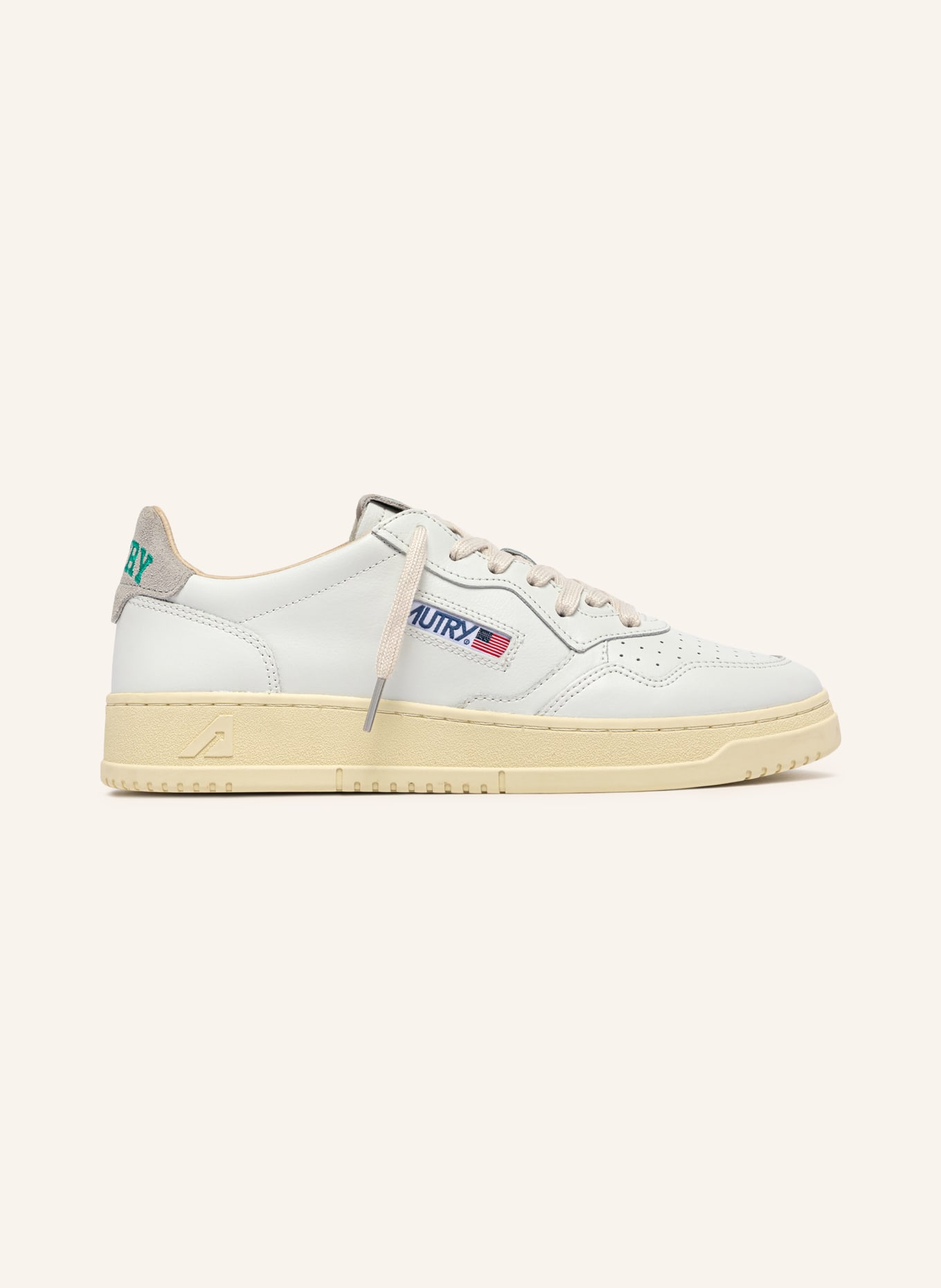 AUTRY MEDALIST LOW HJ Sneakers: WHITE / GRAY / GREEN