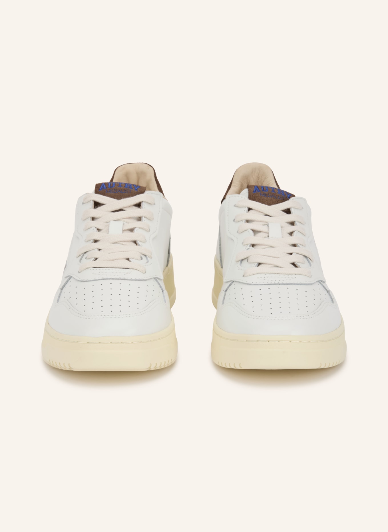 AUTRY Sneakers MEDALIST LOW HJ: CRÈME / MARRON / BLEU FONCÉ