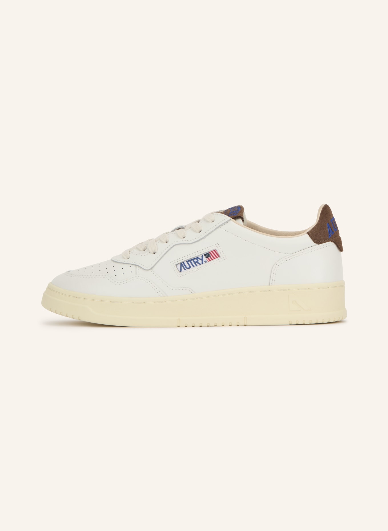 AUTRY Sneakers MEDALIST LOW HJ: CRÈME / MARRON / BLEU FONCÉ