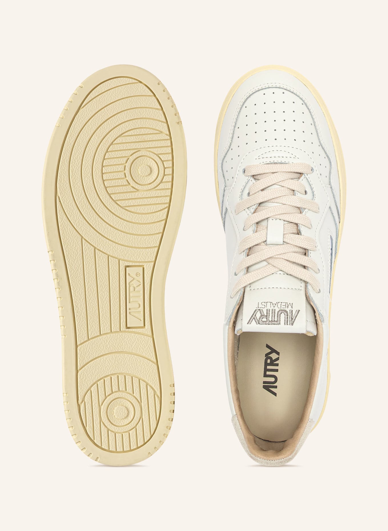 AUTRY Sneakers MEDALIST LOW BJ: BLANC / BEIGE