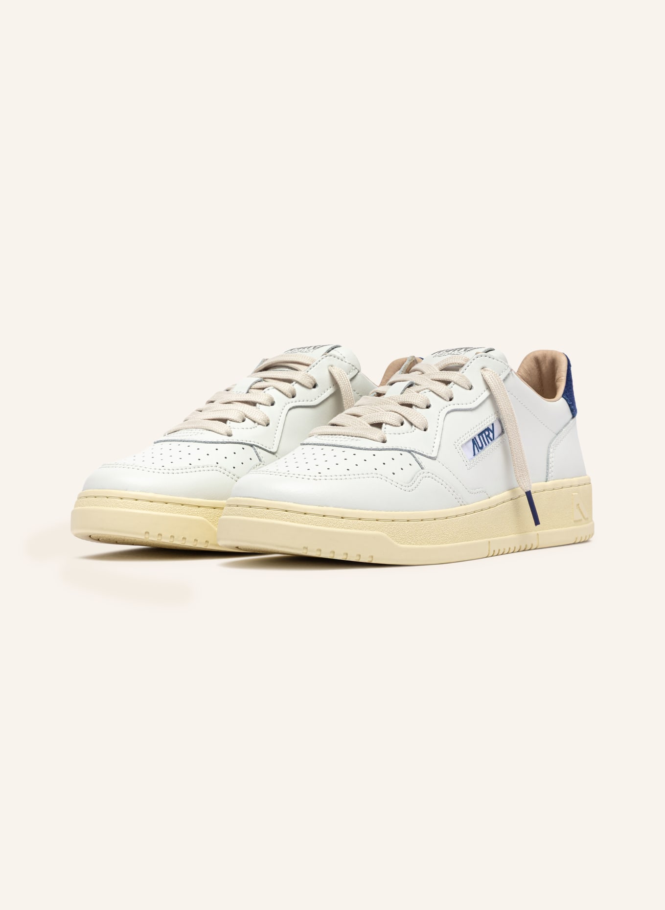 AUTRY Sneakers MEDALIST LOW BJ: BLANC / BLEU FONCÉ