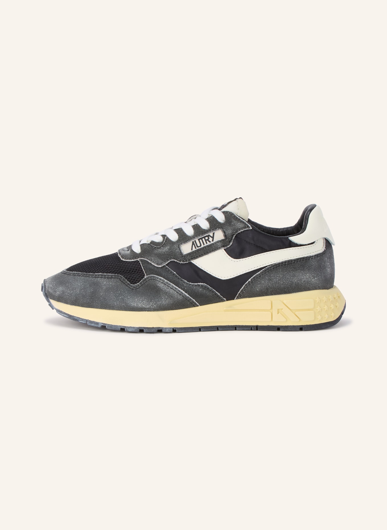AUTRY Sneakersy REELWIND LOW GQ: CZARNY / BIAŁY