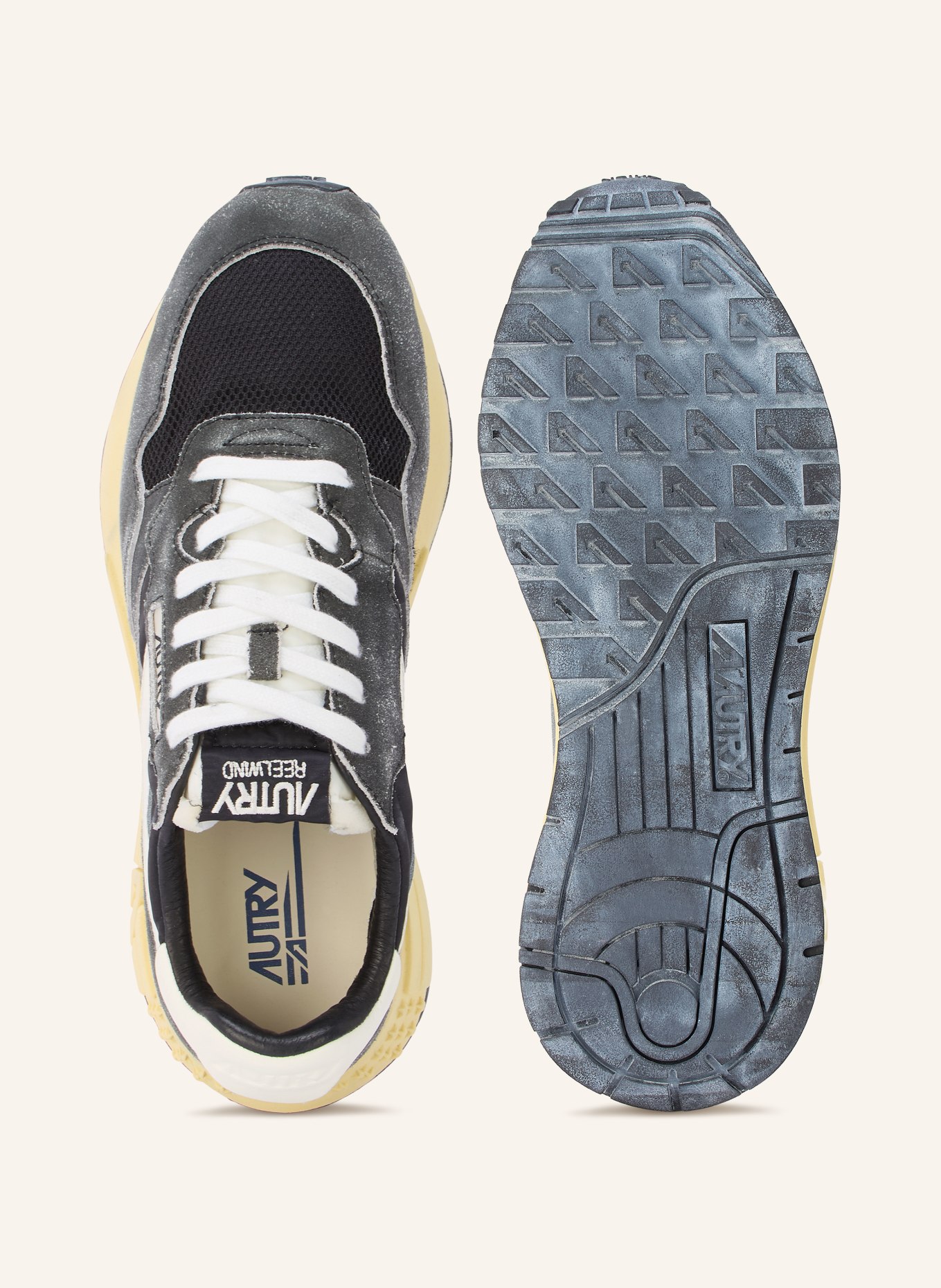 AUTRY Sneakersy REELWIND LOW GQ: CZARNY / BIAŁY