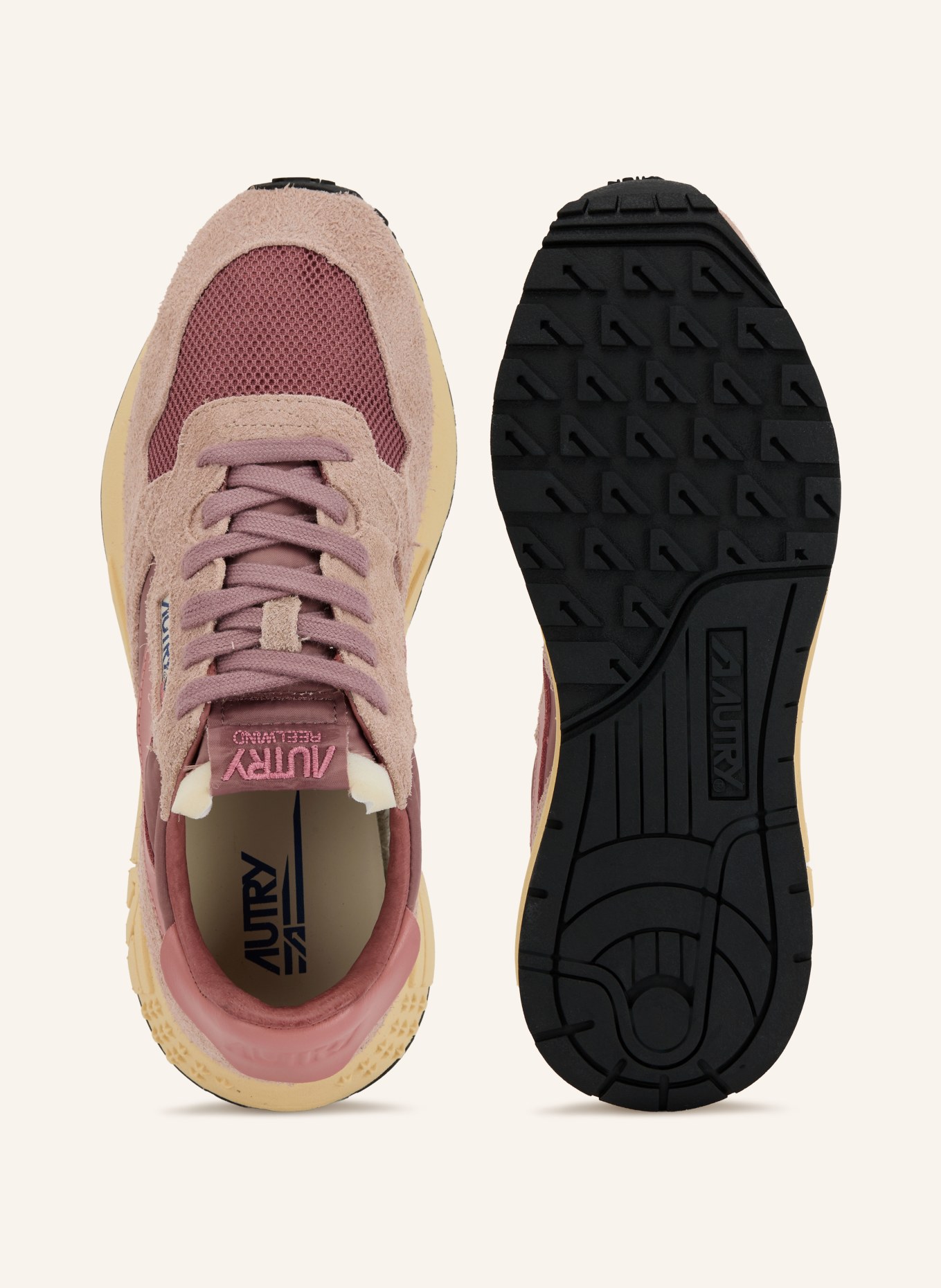 AUTRY Sneaker REELWIND LOW UT29: BEIGE / GAMMELROSA