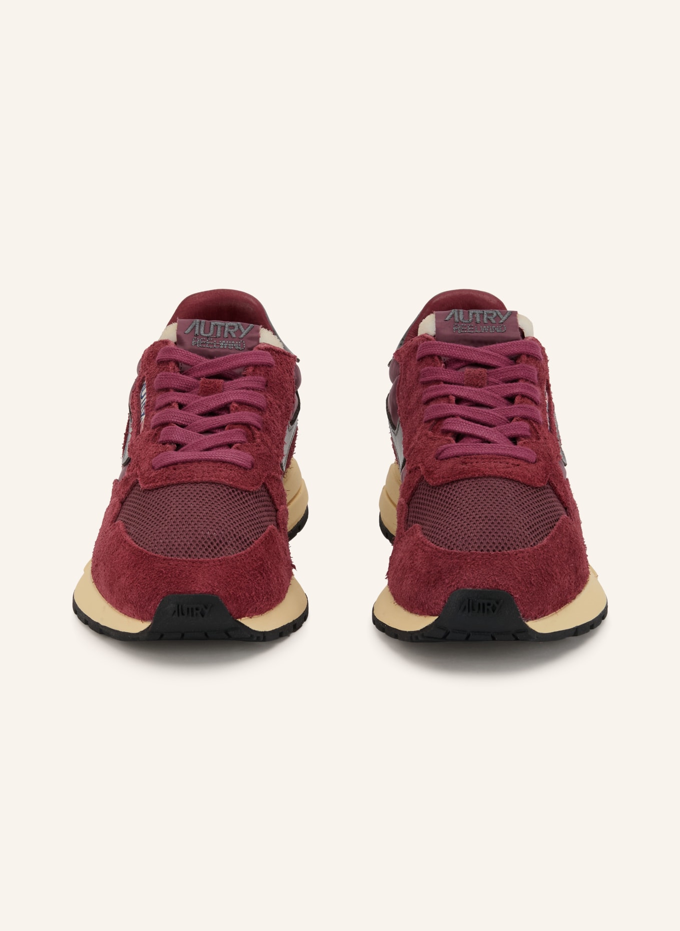 AUTRY Sneaker REELWIND LOW UT29: MØRKERØD / MØRKEGRÅ