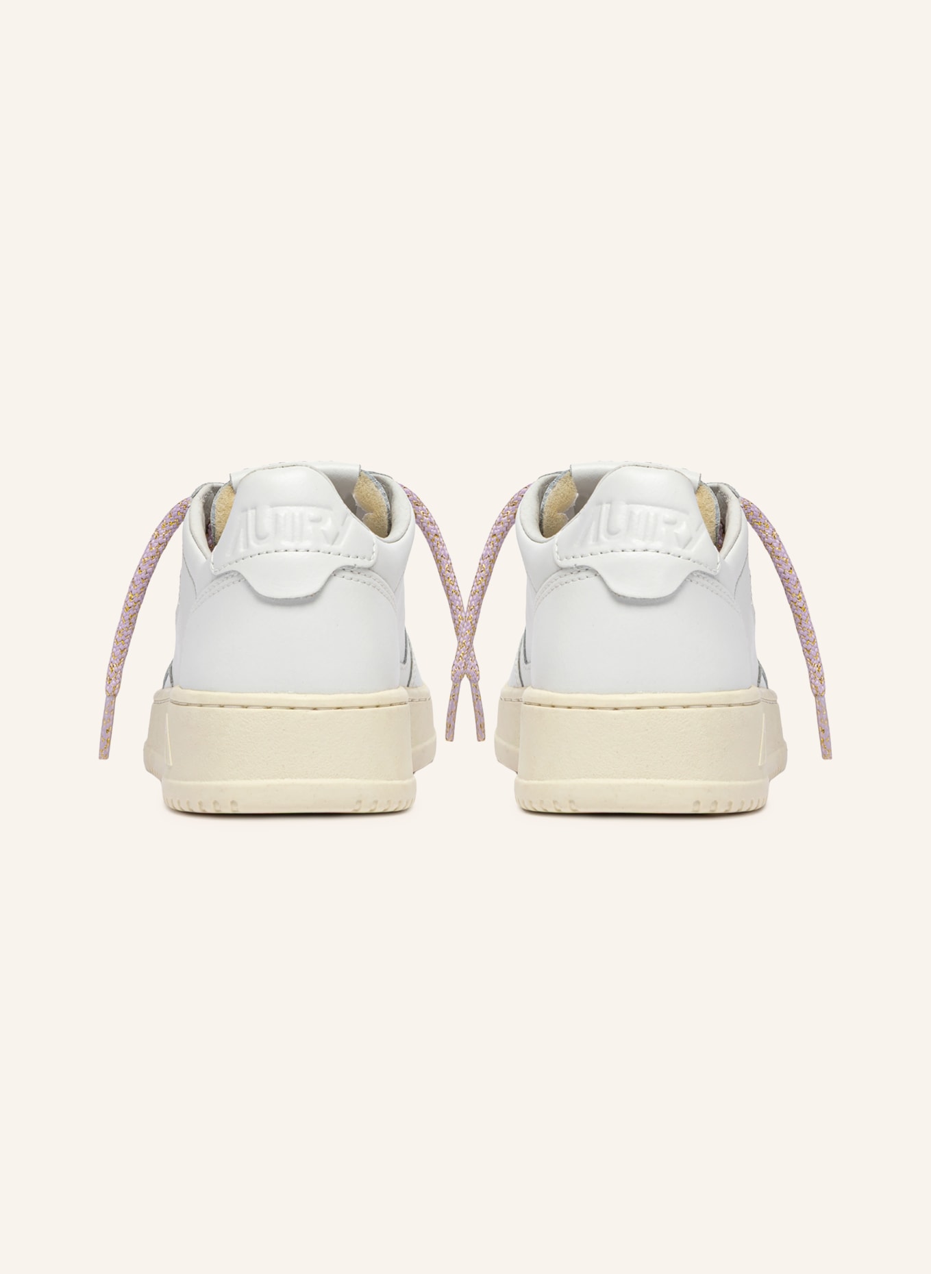 AUTRY Sneakers MEDALIST LOW WOM: WIT / BEIGE