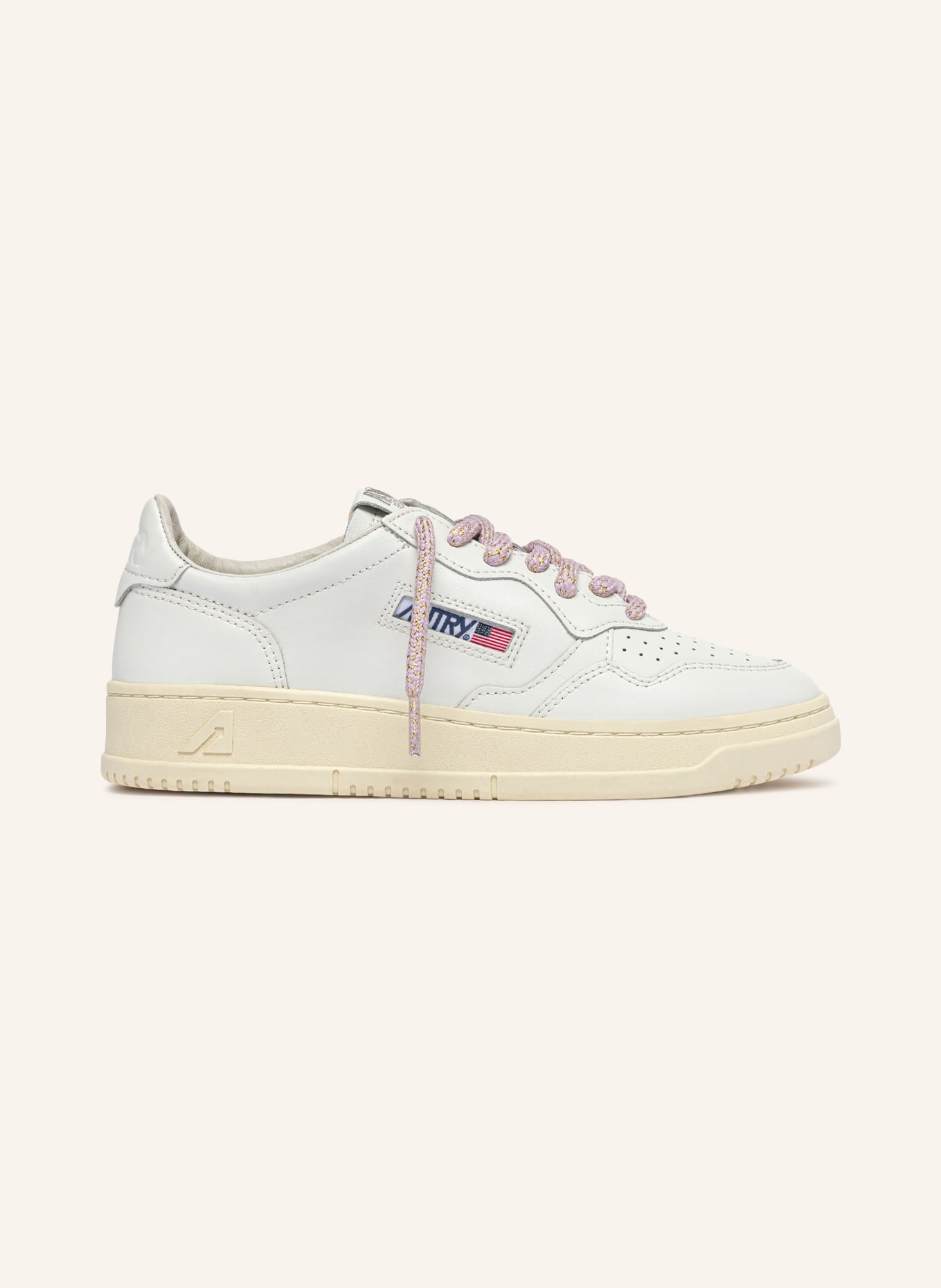 AUTRY Sneakers MEDALIST LOW WOM: WIT / BEIGE