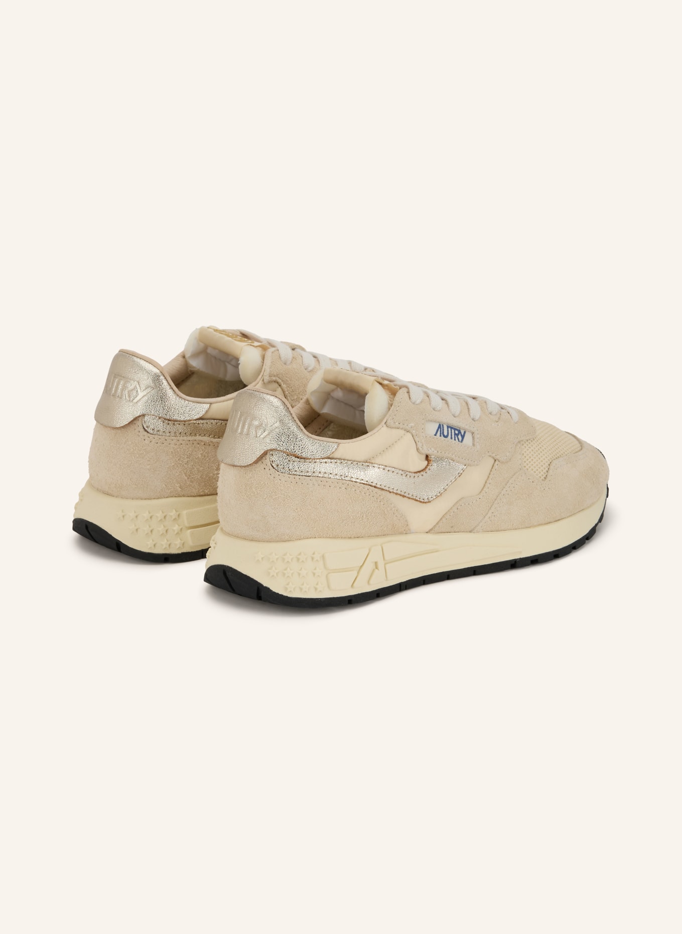 AUTRY Sneaker REELWIND LOW YD: BEIGE / SØLV / ECRU