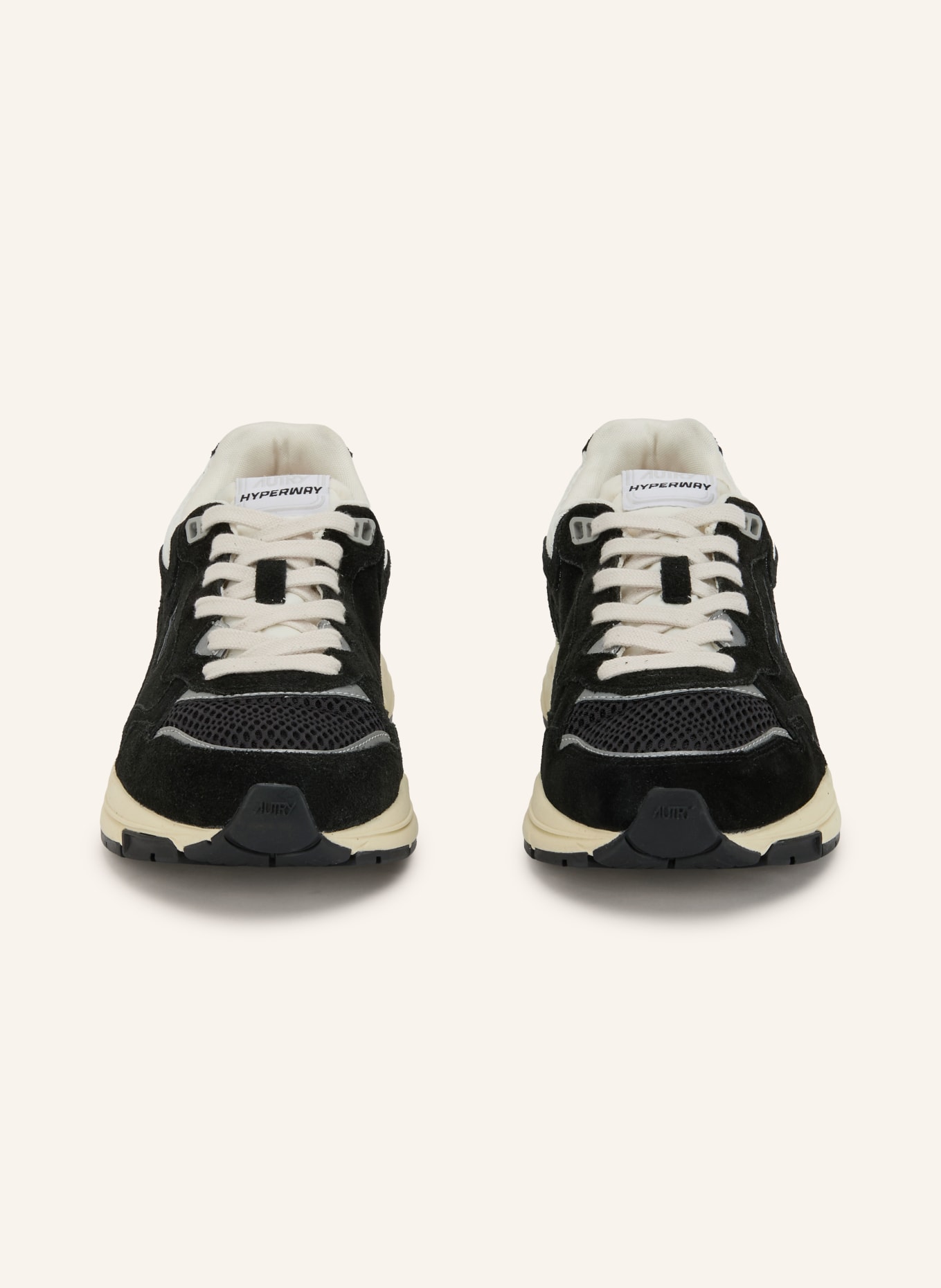 AUTRY Sneaker HYPERWAY LOW UM: SCHWARZ / SILBER / WEISS