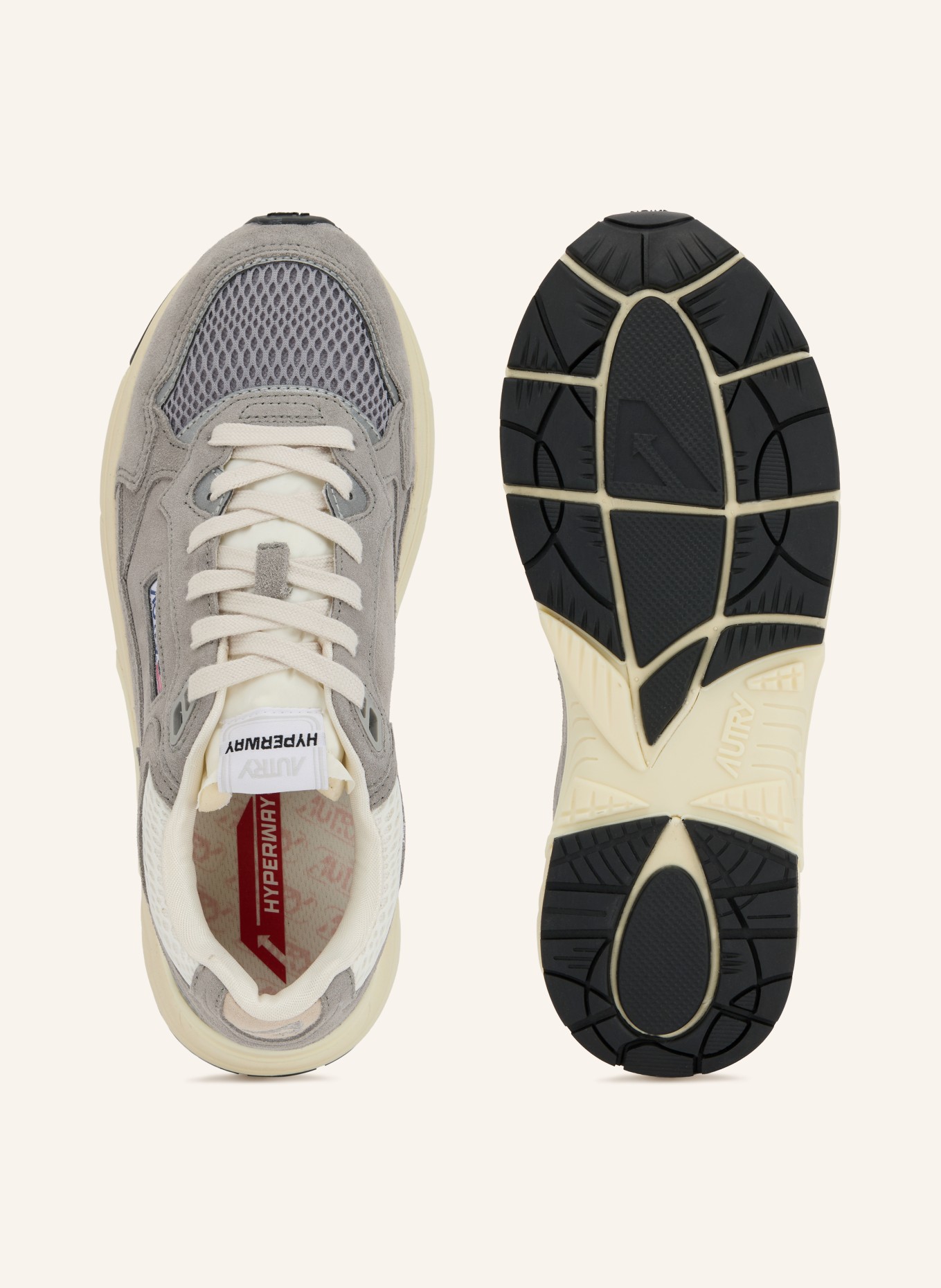 AUTRY Sneakers HYPERWAY LOW UM: GRIJS / WIT