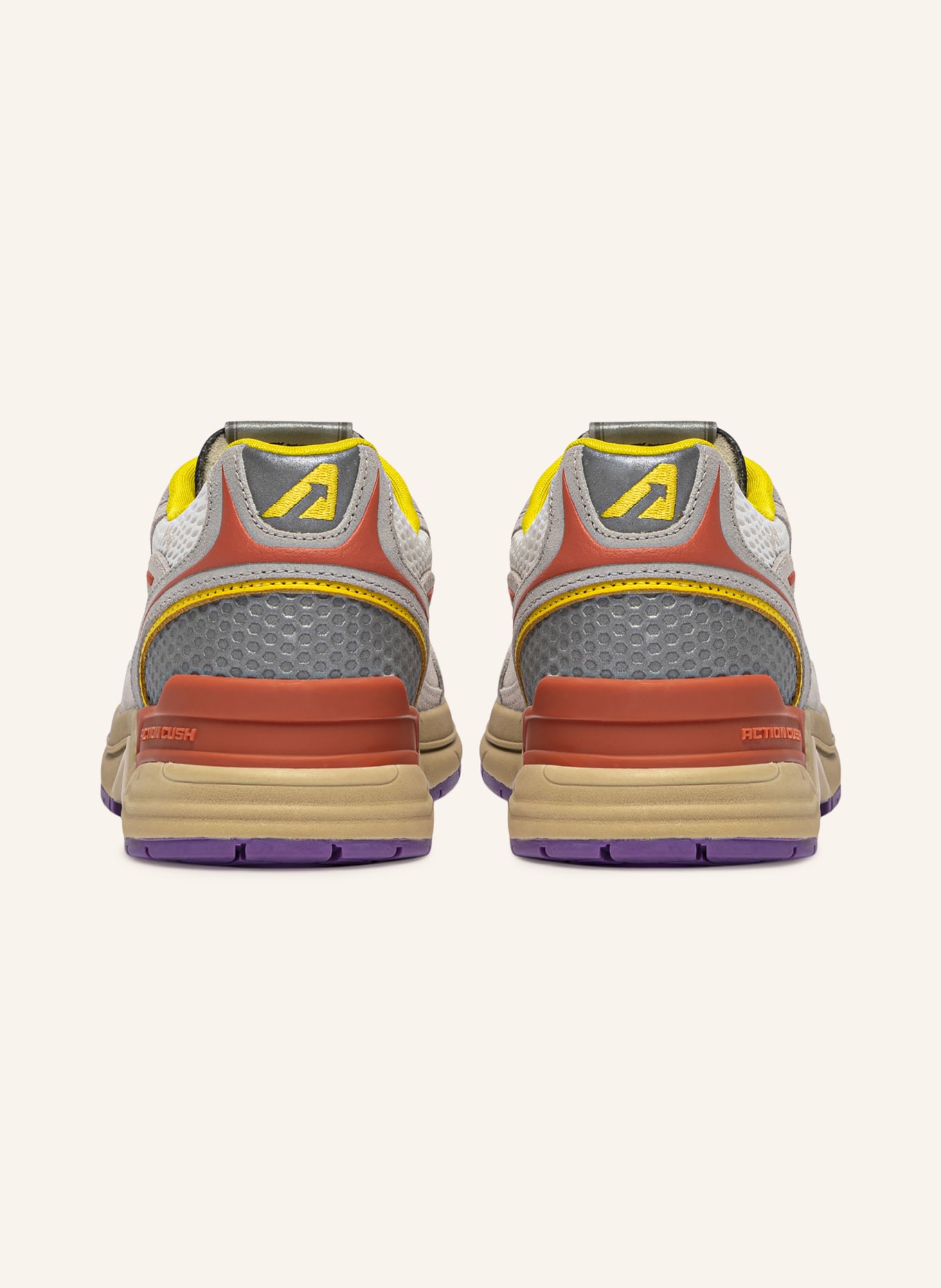AUTRY Sneakers HYPERWAY LOW CI: CRÈME / LICHTGRIJS / GEEL