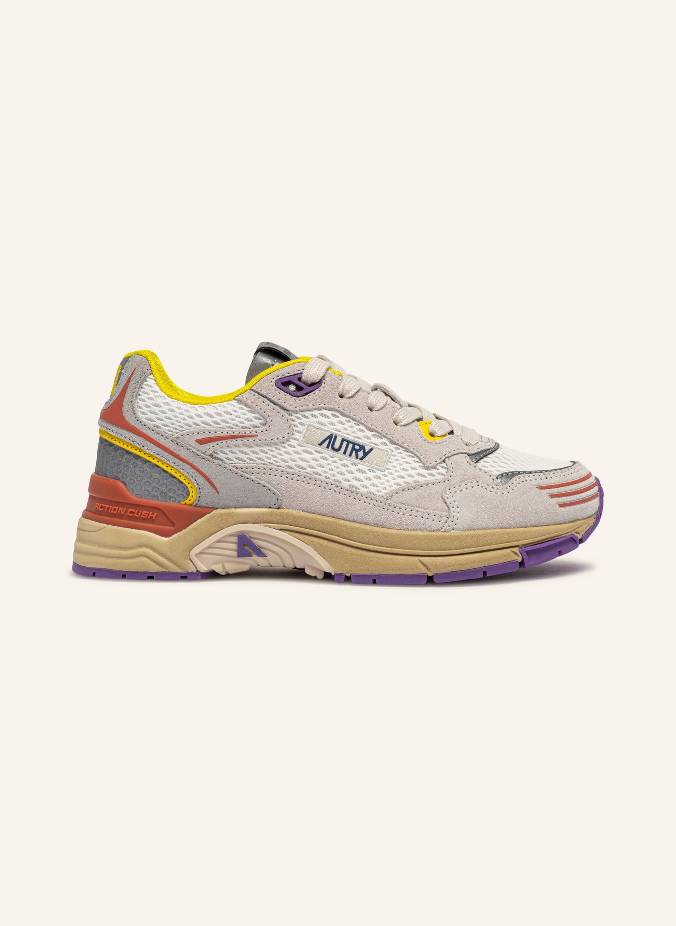 AUTRY Sneakers HYPERWAY LOW CI: CRÈME / LICHTGRIJS / GEEL
